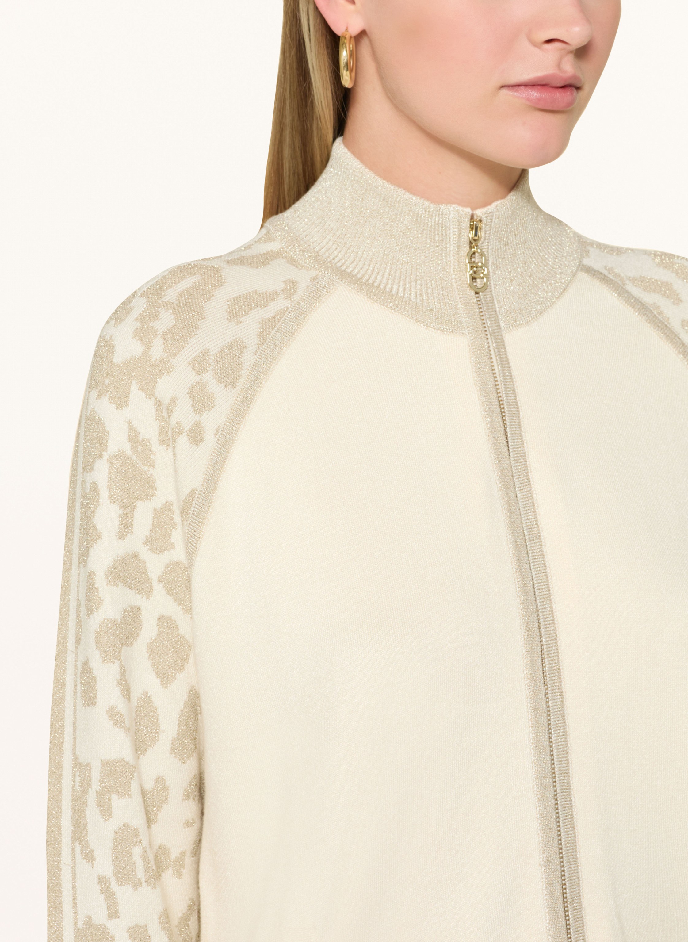 Thumbnail - Liu Jo Strickjacke Mit Glitzergarn weiss