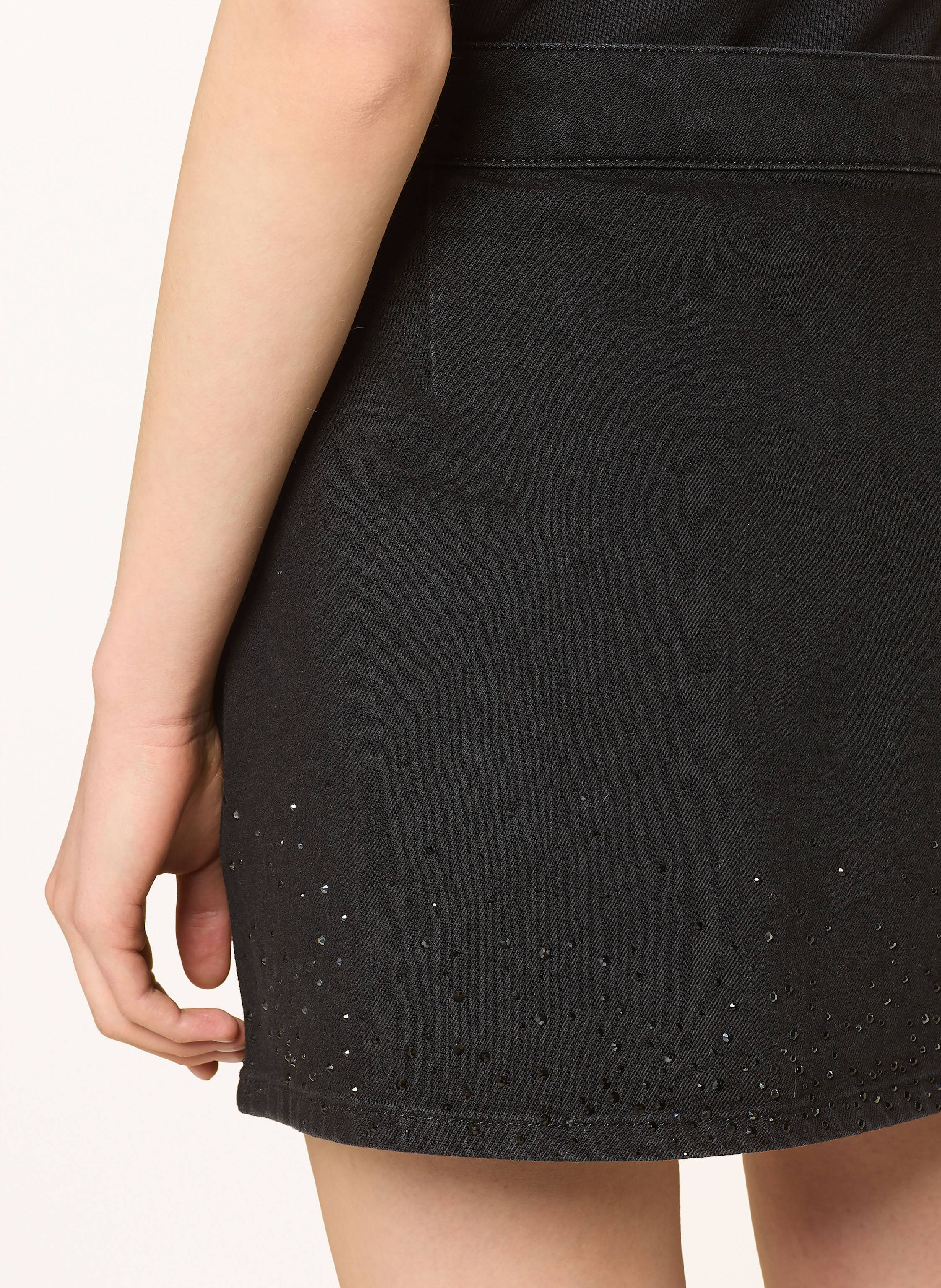 Thumbnail - Liu Jo Jeansrock Mit Schmucksteinen schwarz