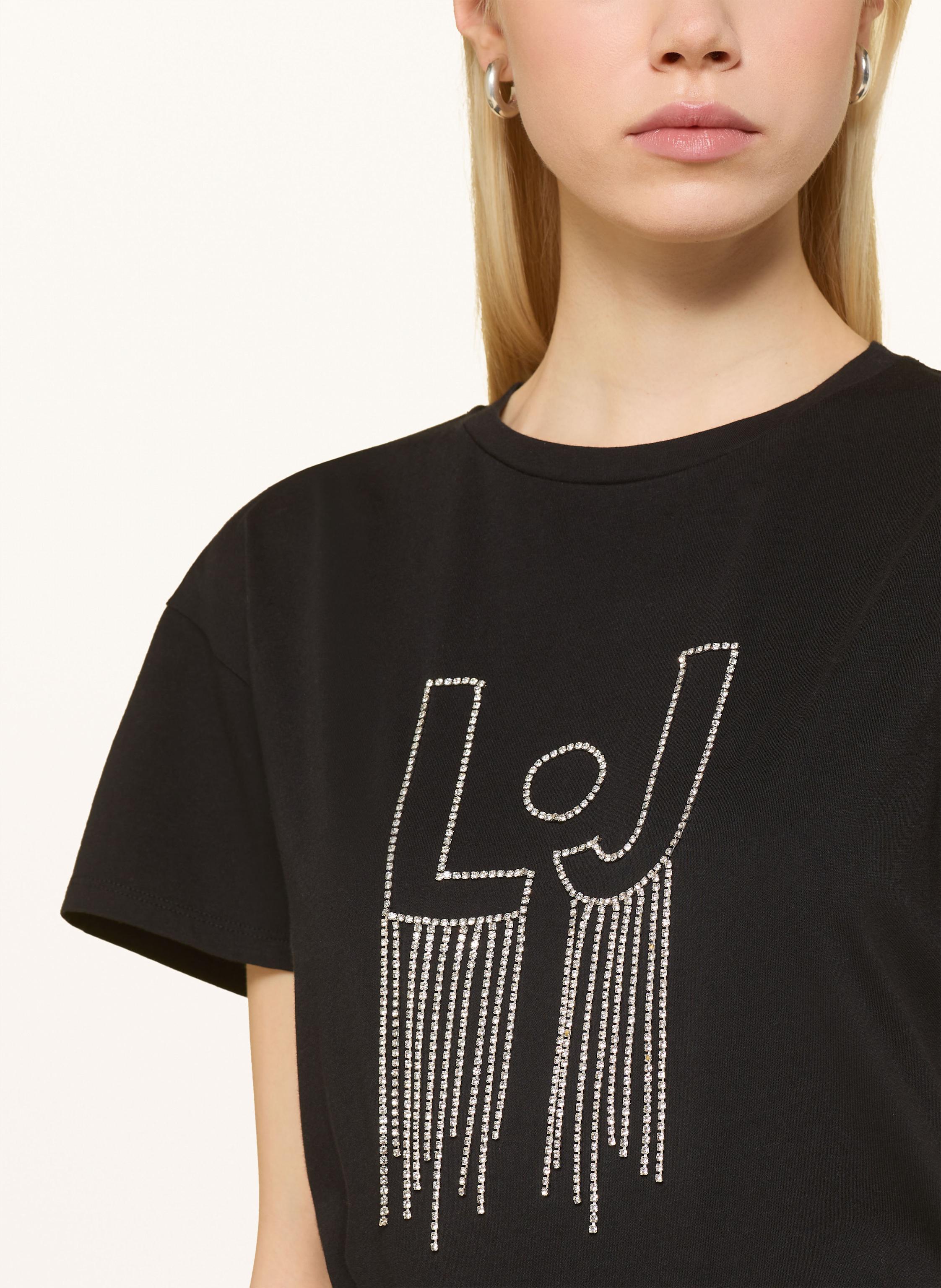 Thumbnail - Liu Jo T-Shirt Mit Schmucksteinen schwarz