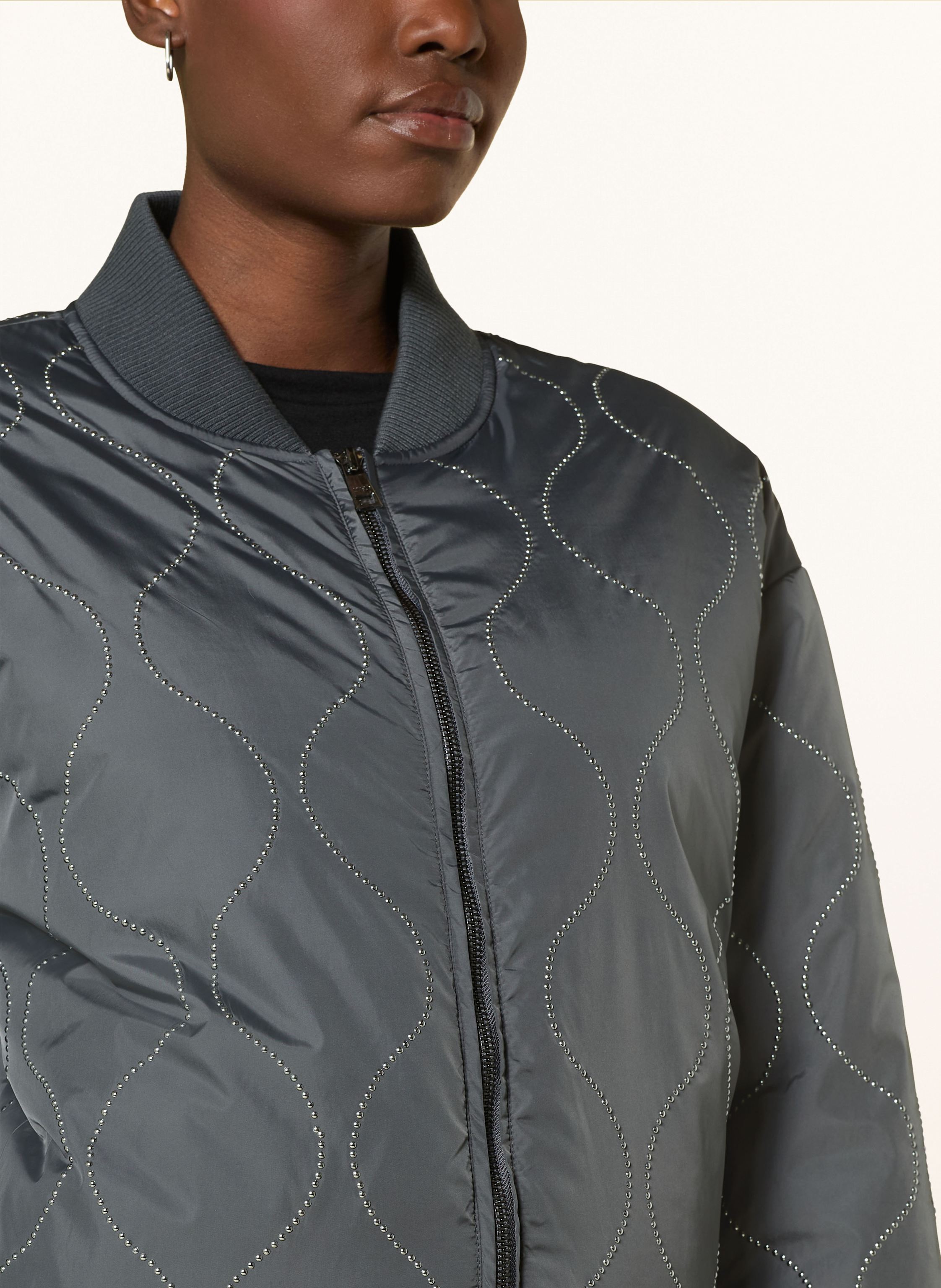 Thumbnail - Liu Jo Blouson Mit Nieten grau