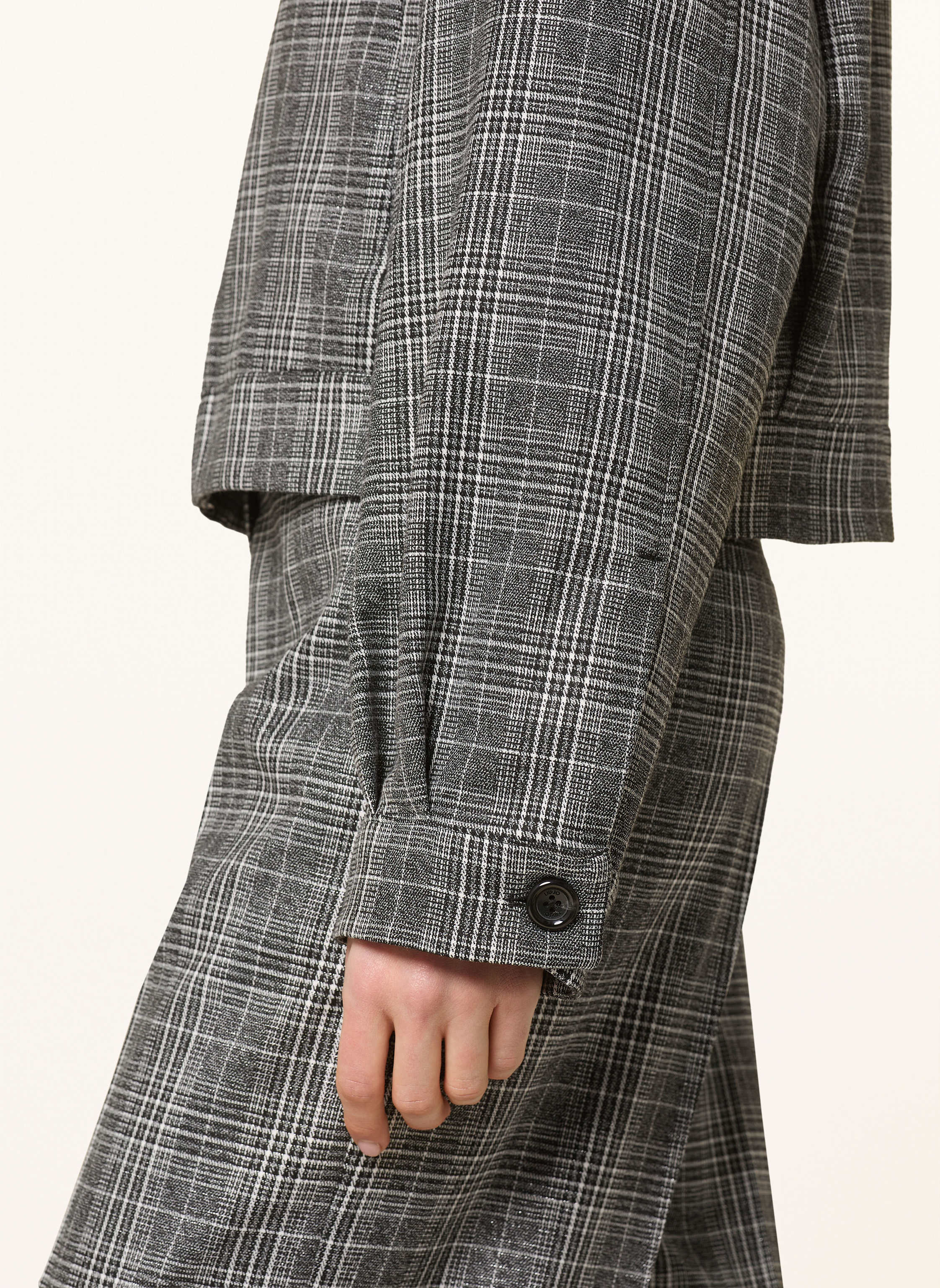Thumbnail - Liu Jo Jacke Mit Schmucksteinen Und Glitzergarn grau