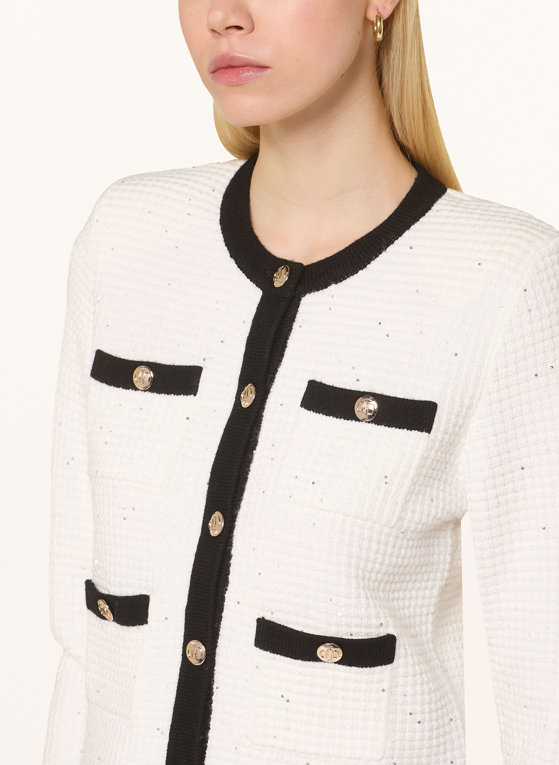 Thumbnail - Liu Jo Strickjacke Mit Pailletten weiss