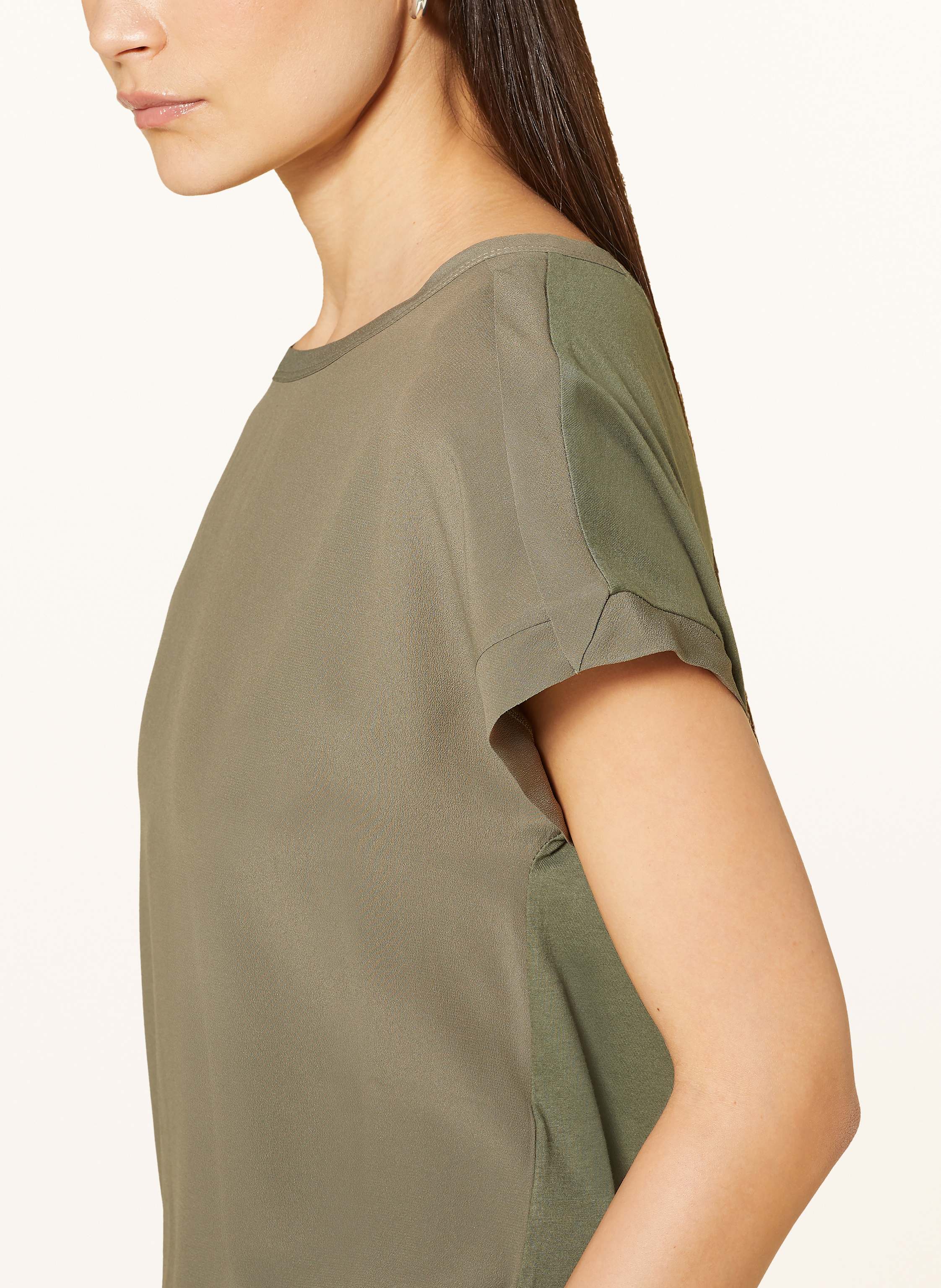 Thumbnail - Luisa Cerano T-Shirt Mit Seide gruen