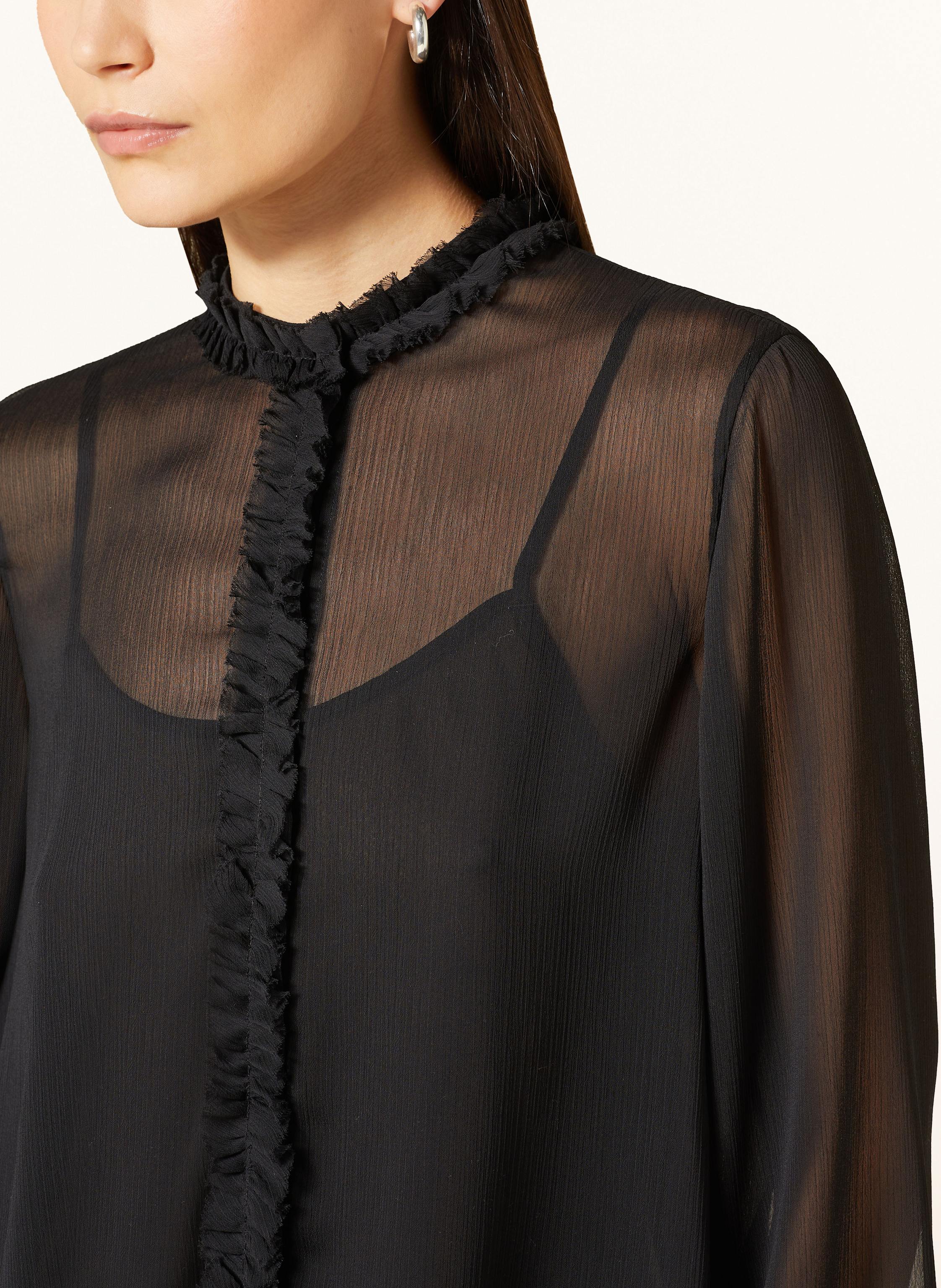 Thumbnail - Luisa Cerano Bluse Mit Rüschen schwarz