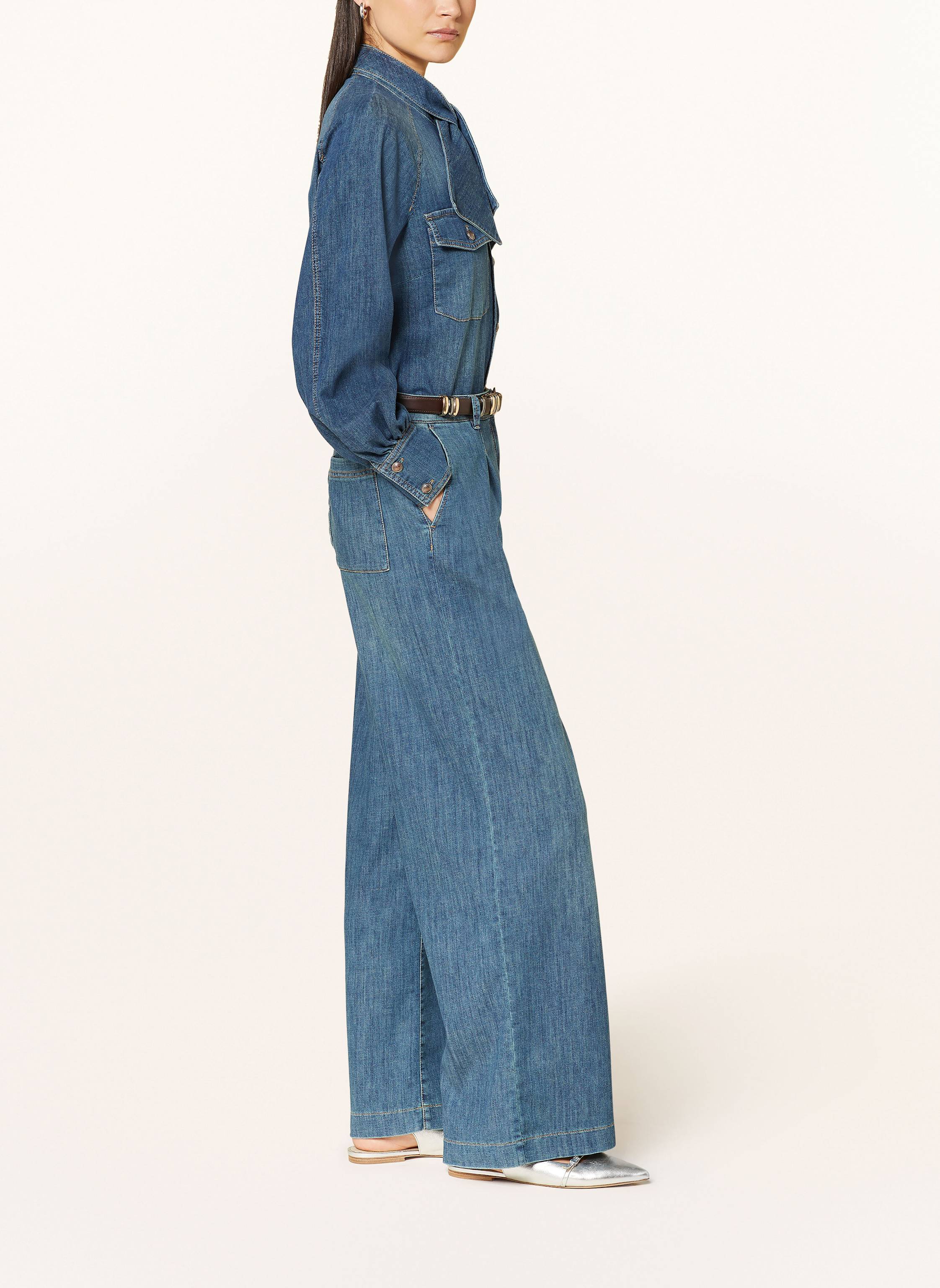 Thumbnail - Luisa Cerano Hose In Jeansoptik blau