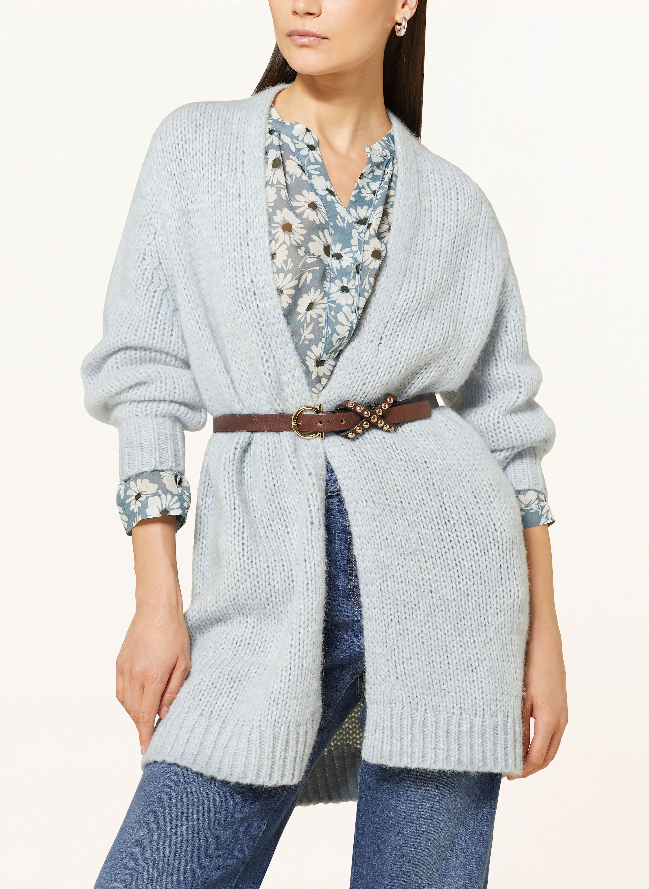 Thumbnail - Luisa Cerano Strickhülle Mit Alpaka blau