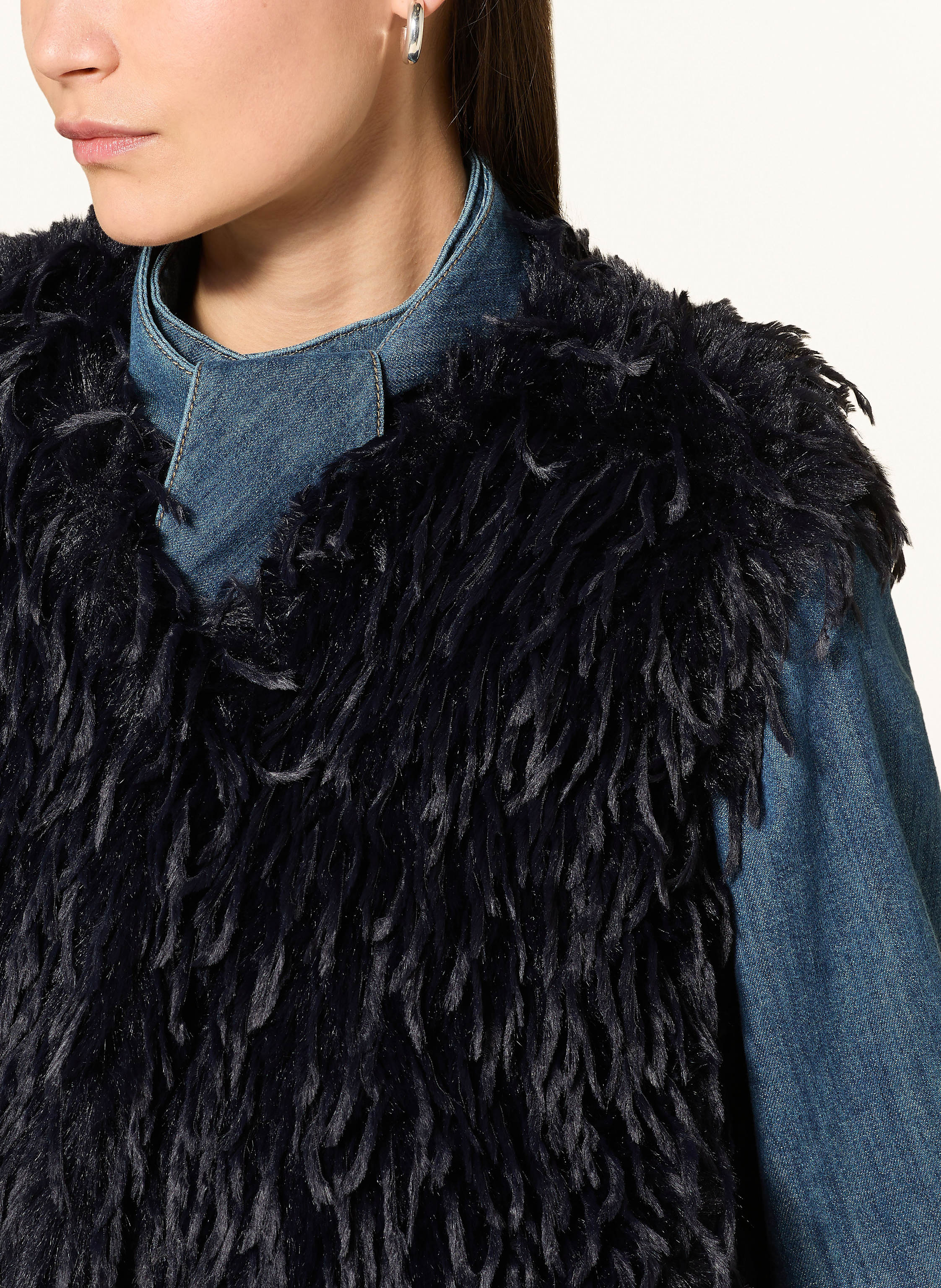 Thumbnail - Luisa Cerano Kunstfell-Weste blau