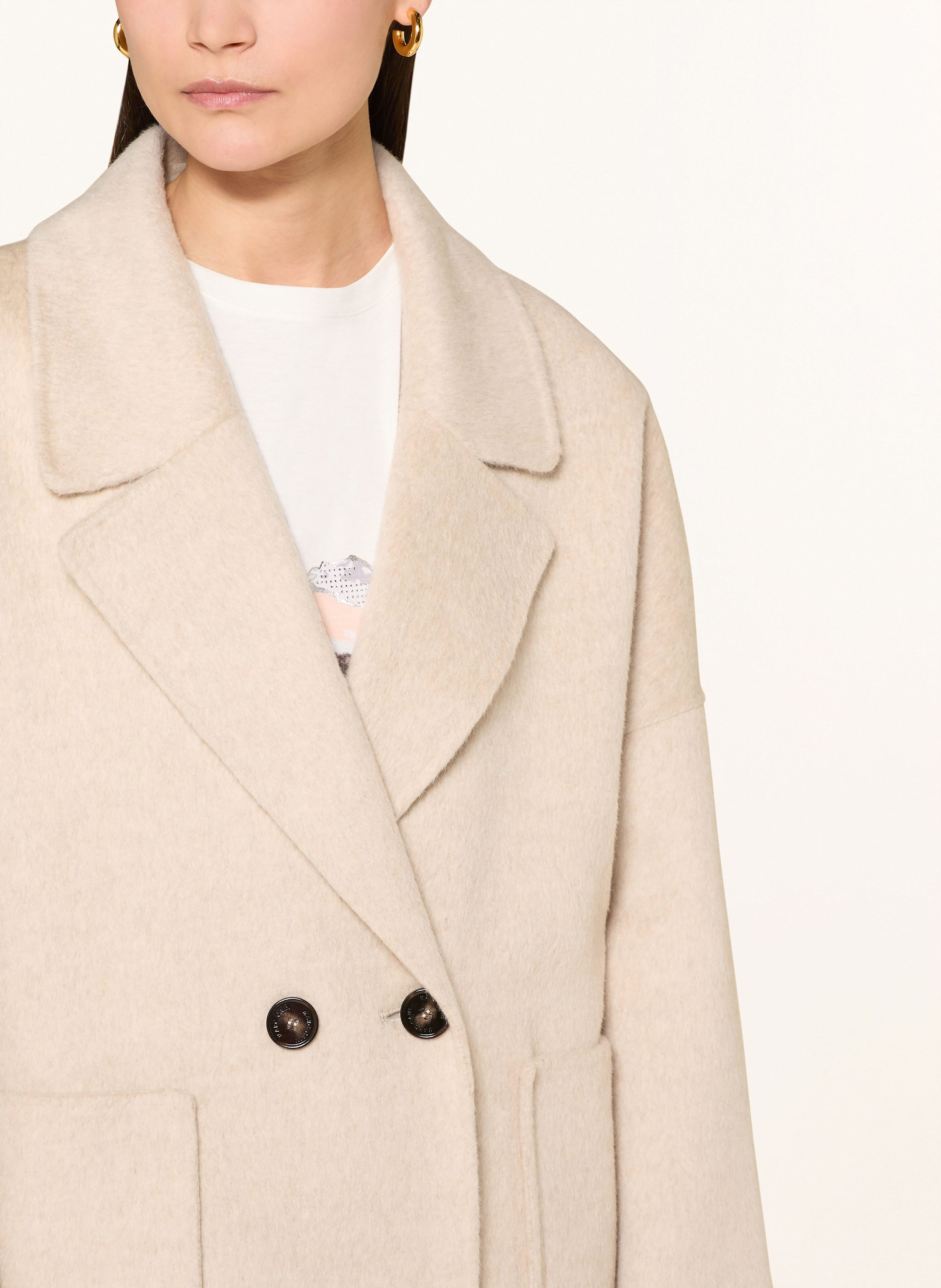 Thumbnail - Marc Cain Wollmantel beige