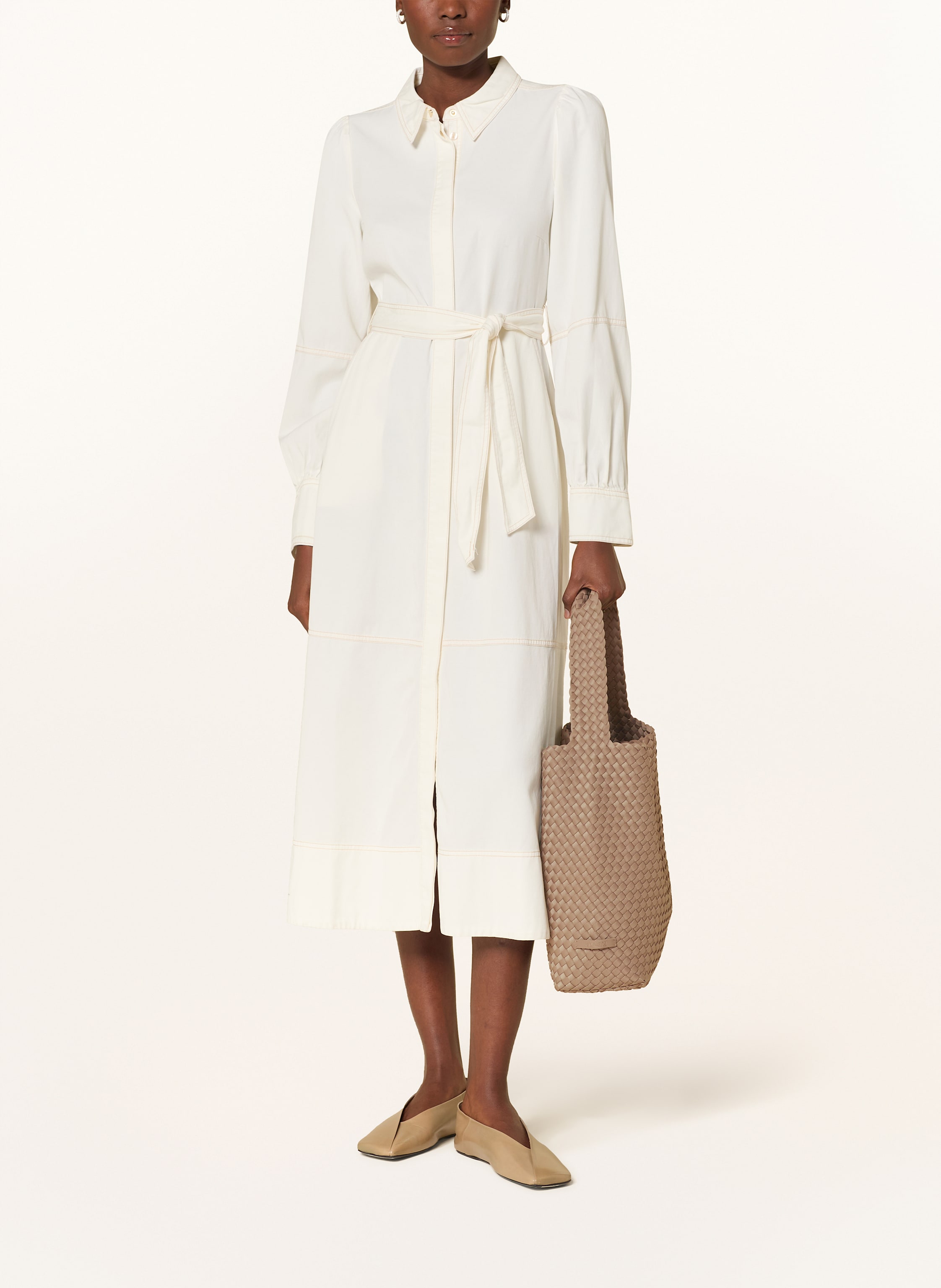 Thumbnail - Naghedi Beuteltasche Medium Mit Pouch beige