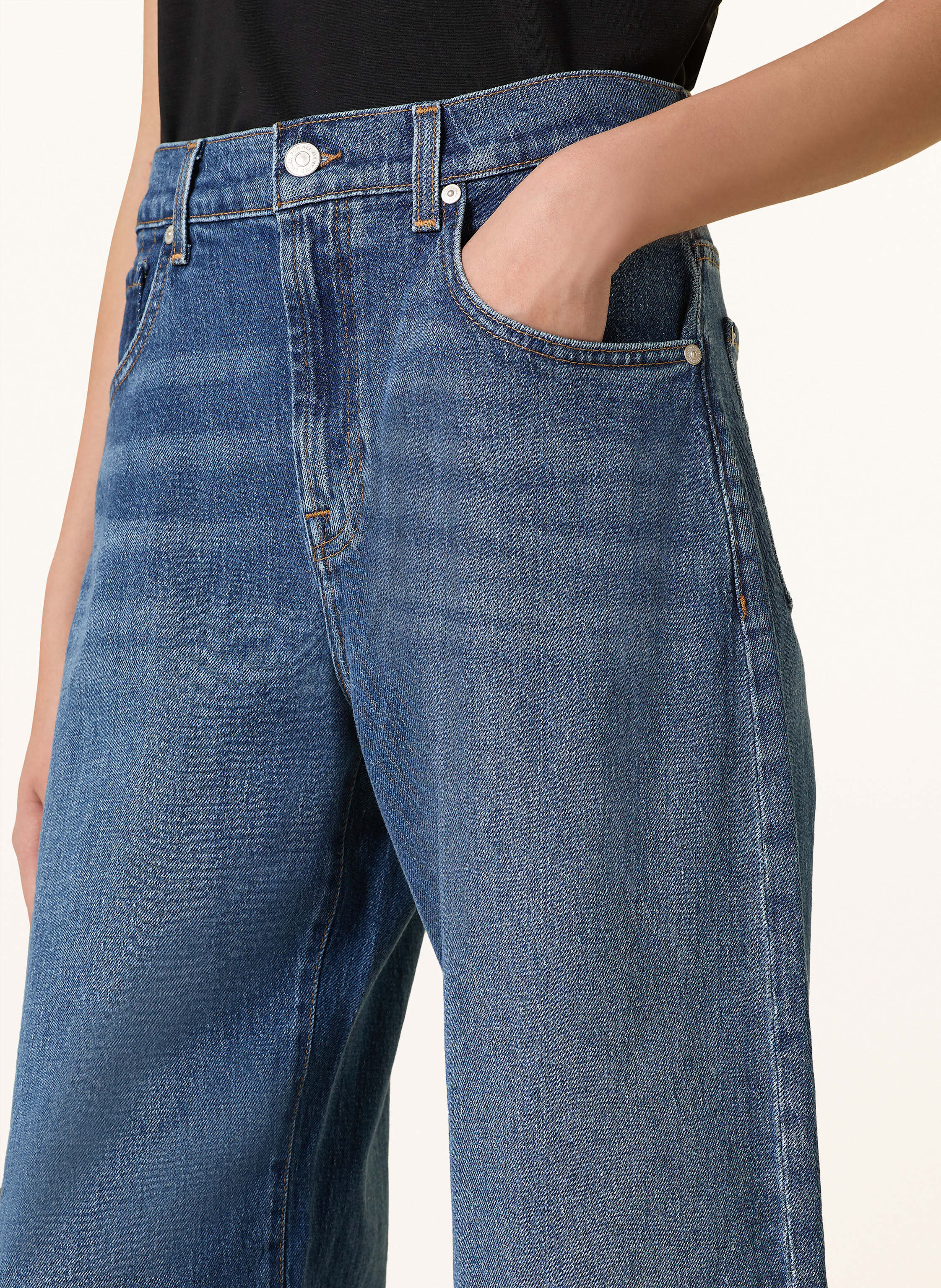 Thumbnail - 7 For All Mankind Barrel Jeans Bonnie Curvilinear blau