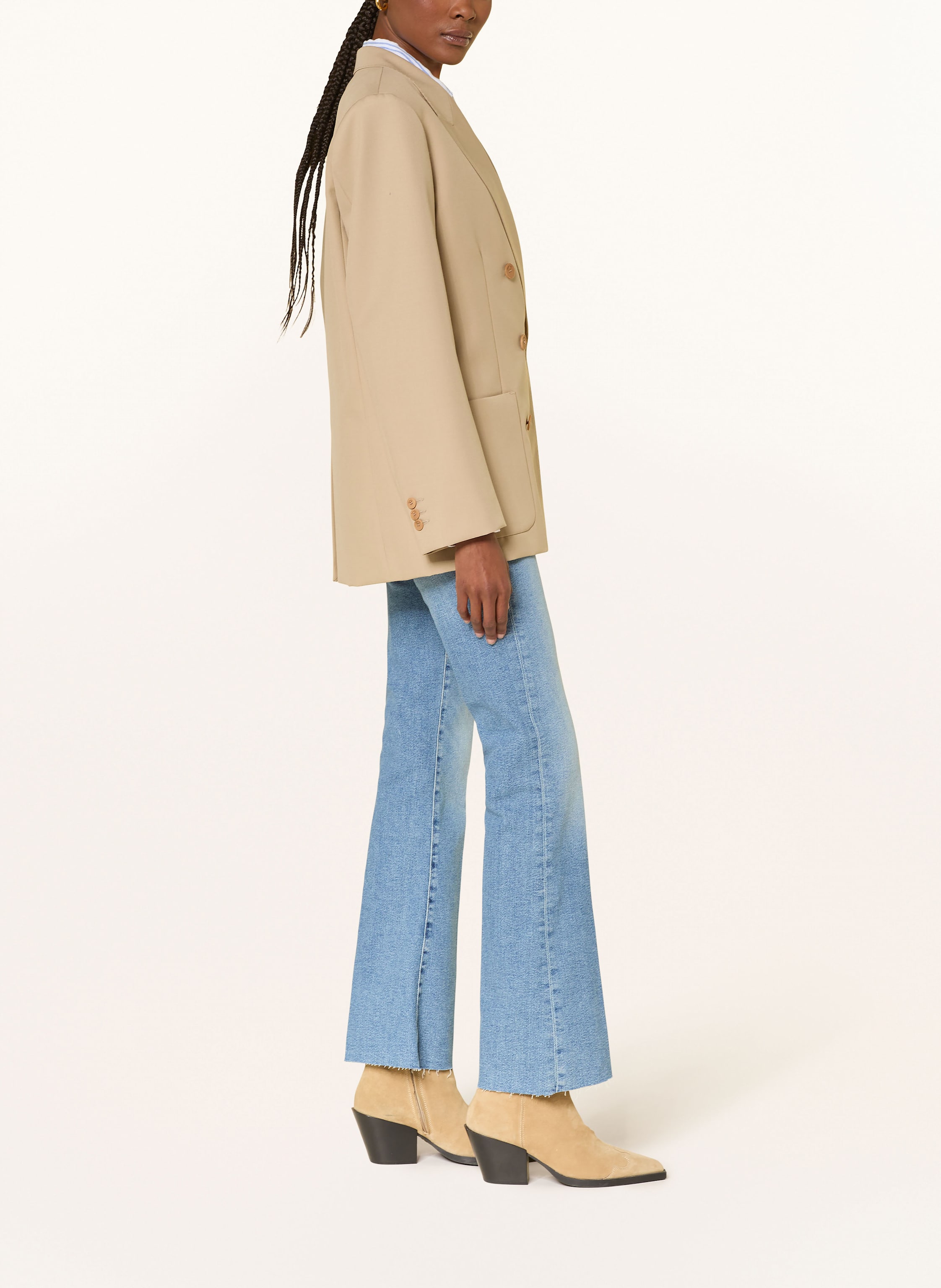 Thumbnail - 7 For All Mankind Bootcut Jeans Bootcut Tailorless blau