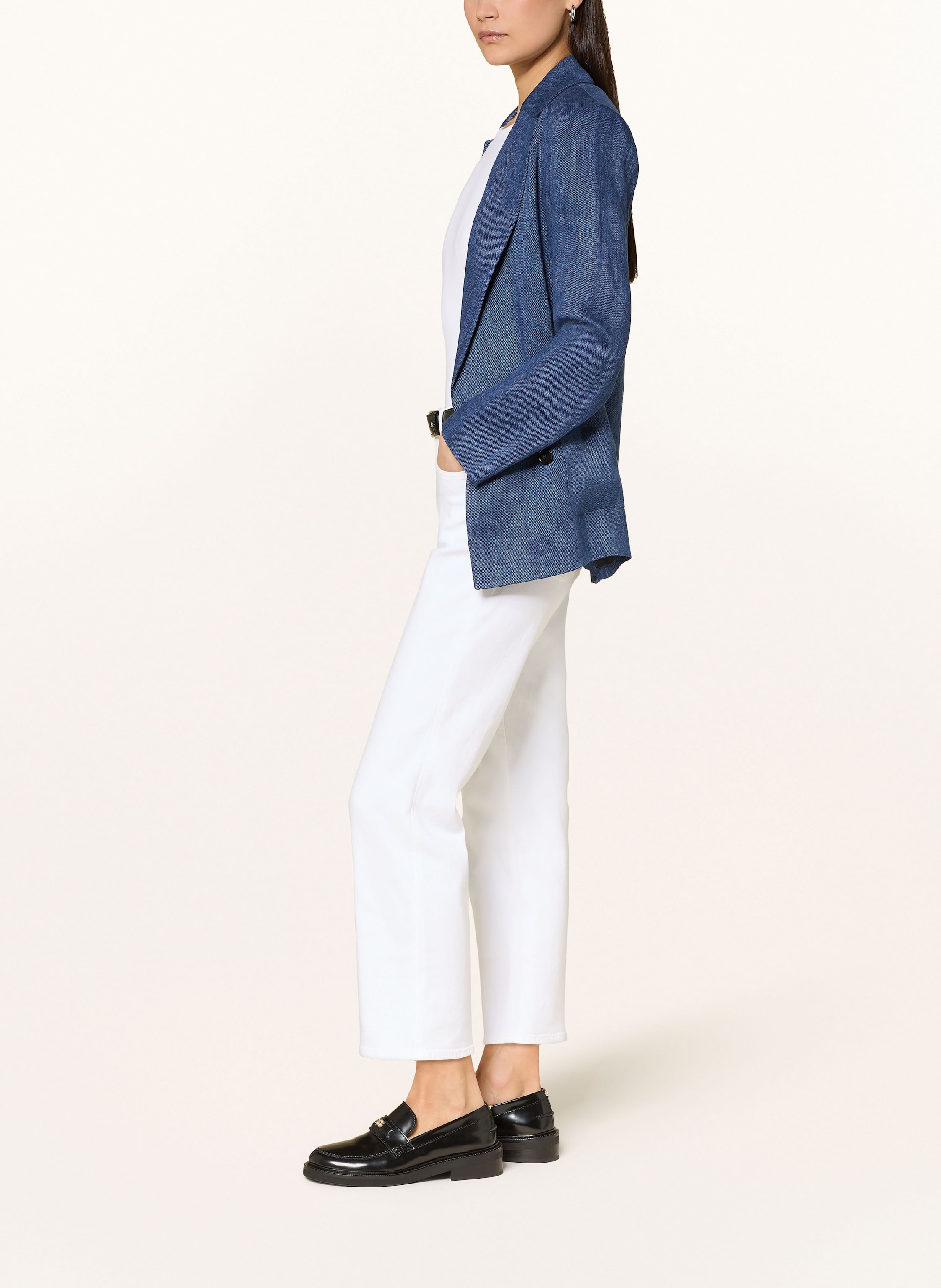 Thumbnail - 7 For All Mankind Straight Jeans Calie Straight Ankle weiss