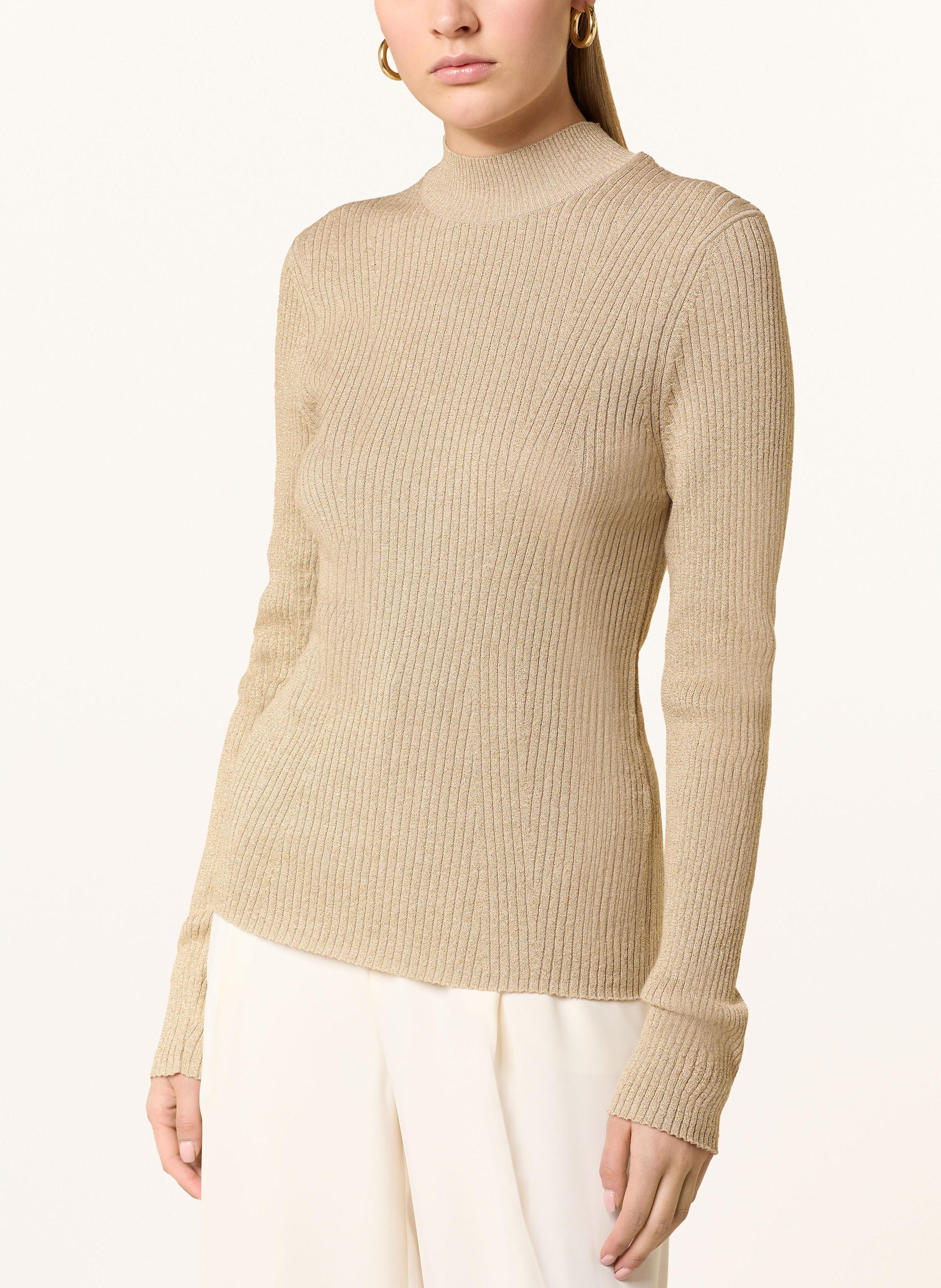 Thumbnail - Barbour International Pullover Mit Glitzergarn gold