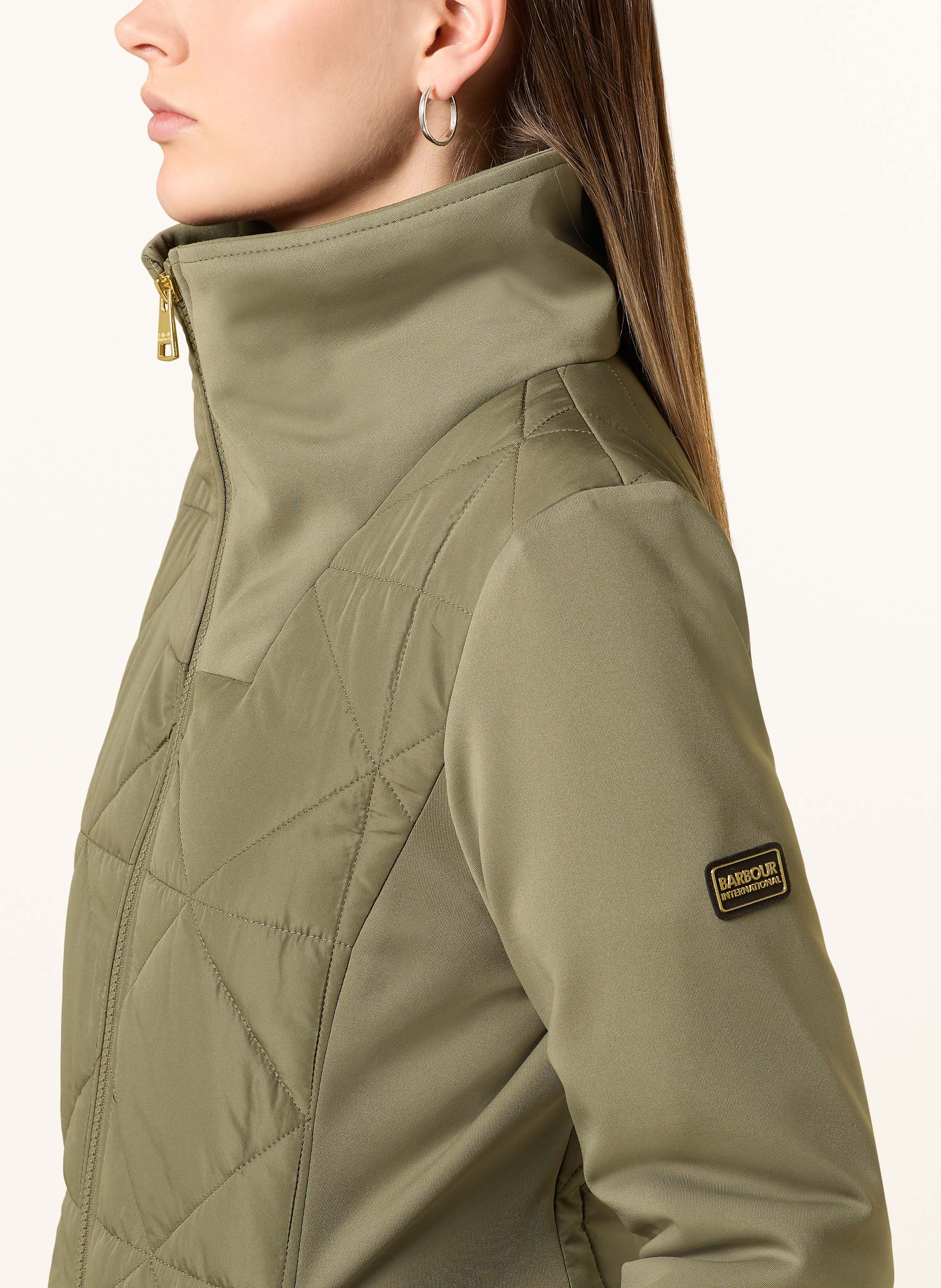 Thumbnail - Barbour International Jacke Kya Im Materialmix gruen