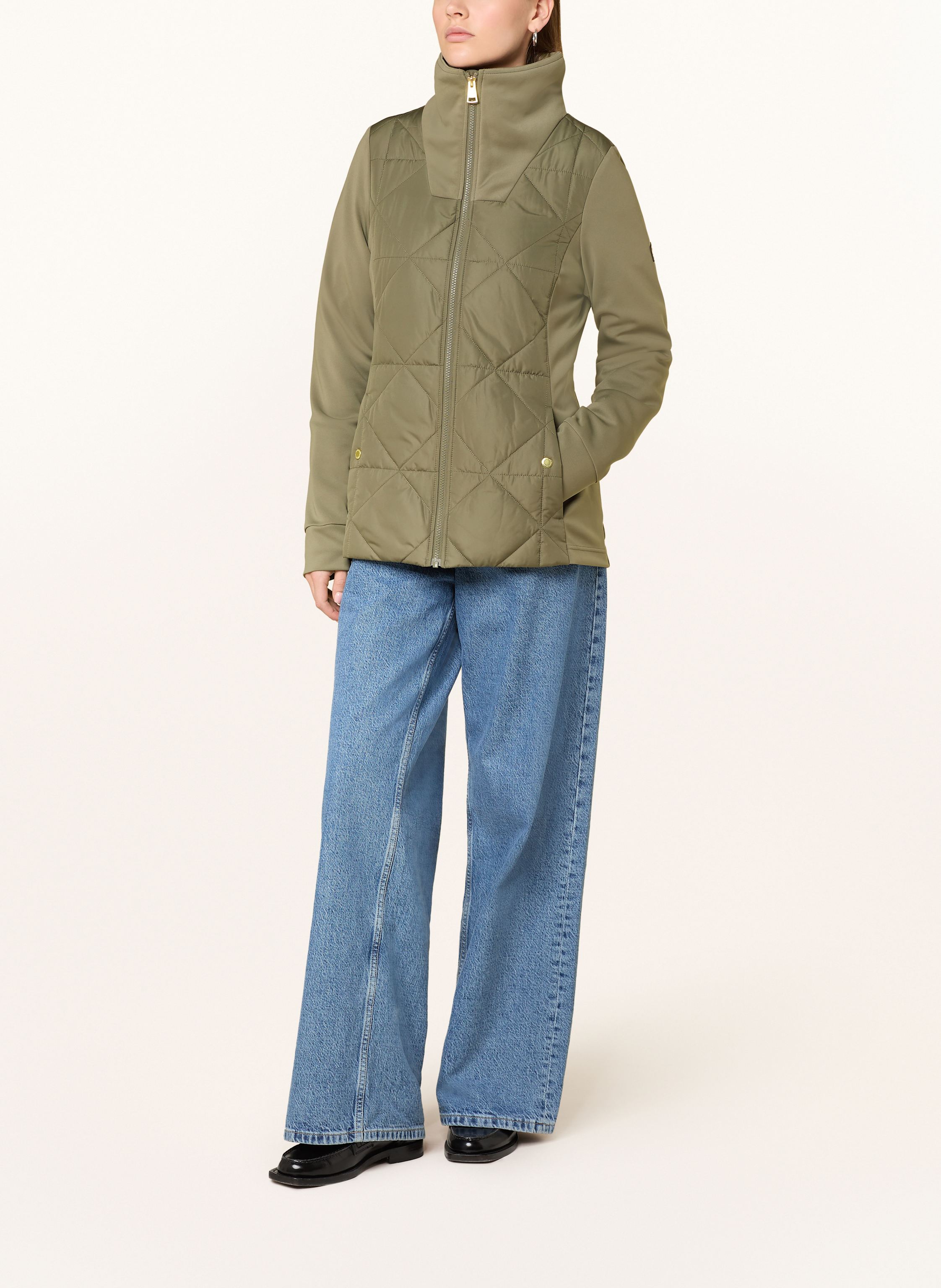 Thumbnail - Barbour International Jacke Kya Im Materialmix gruen