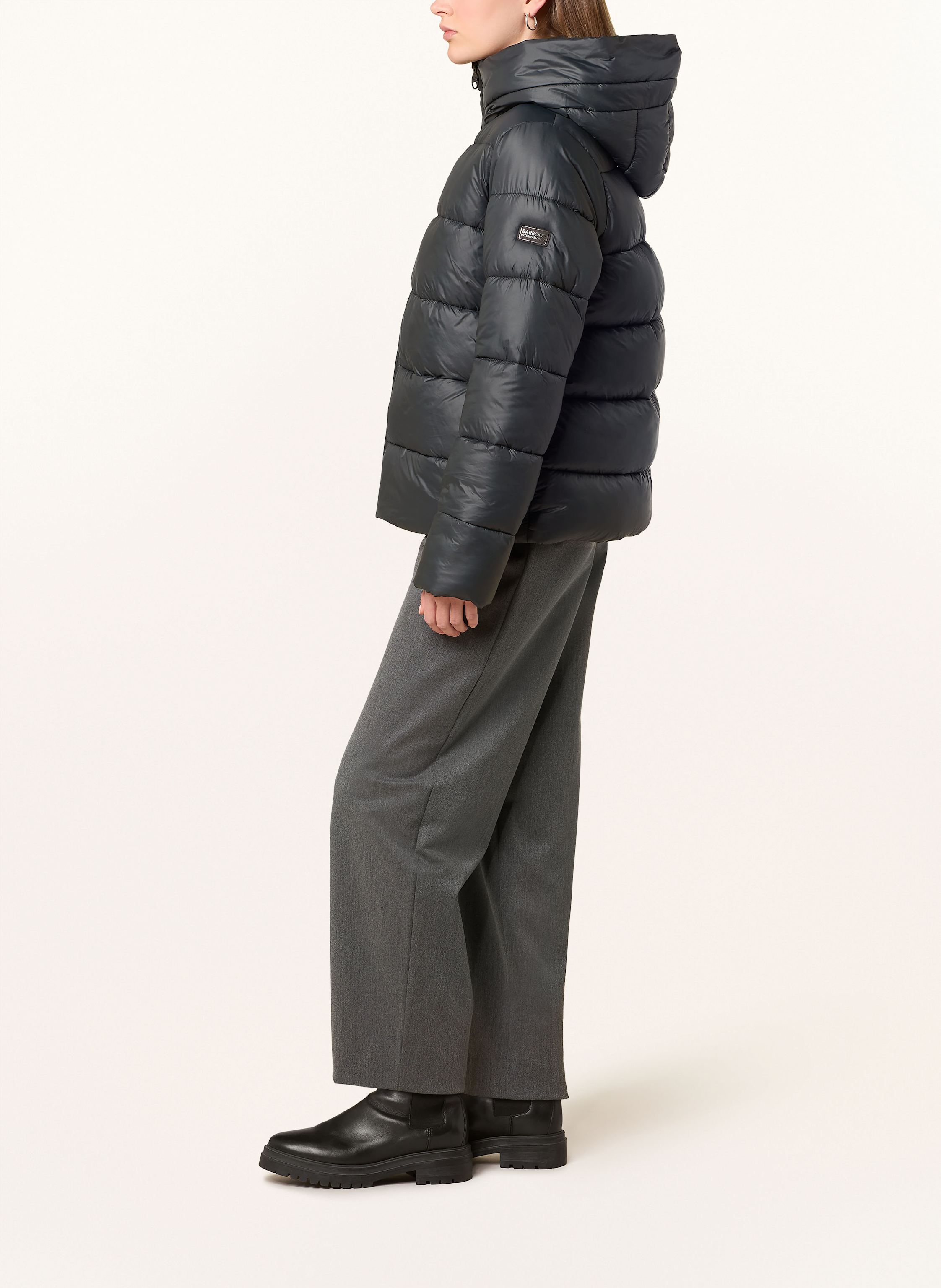 Thumbnail - Barbour International Steppjacke Olivios schwarz