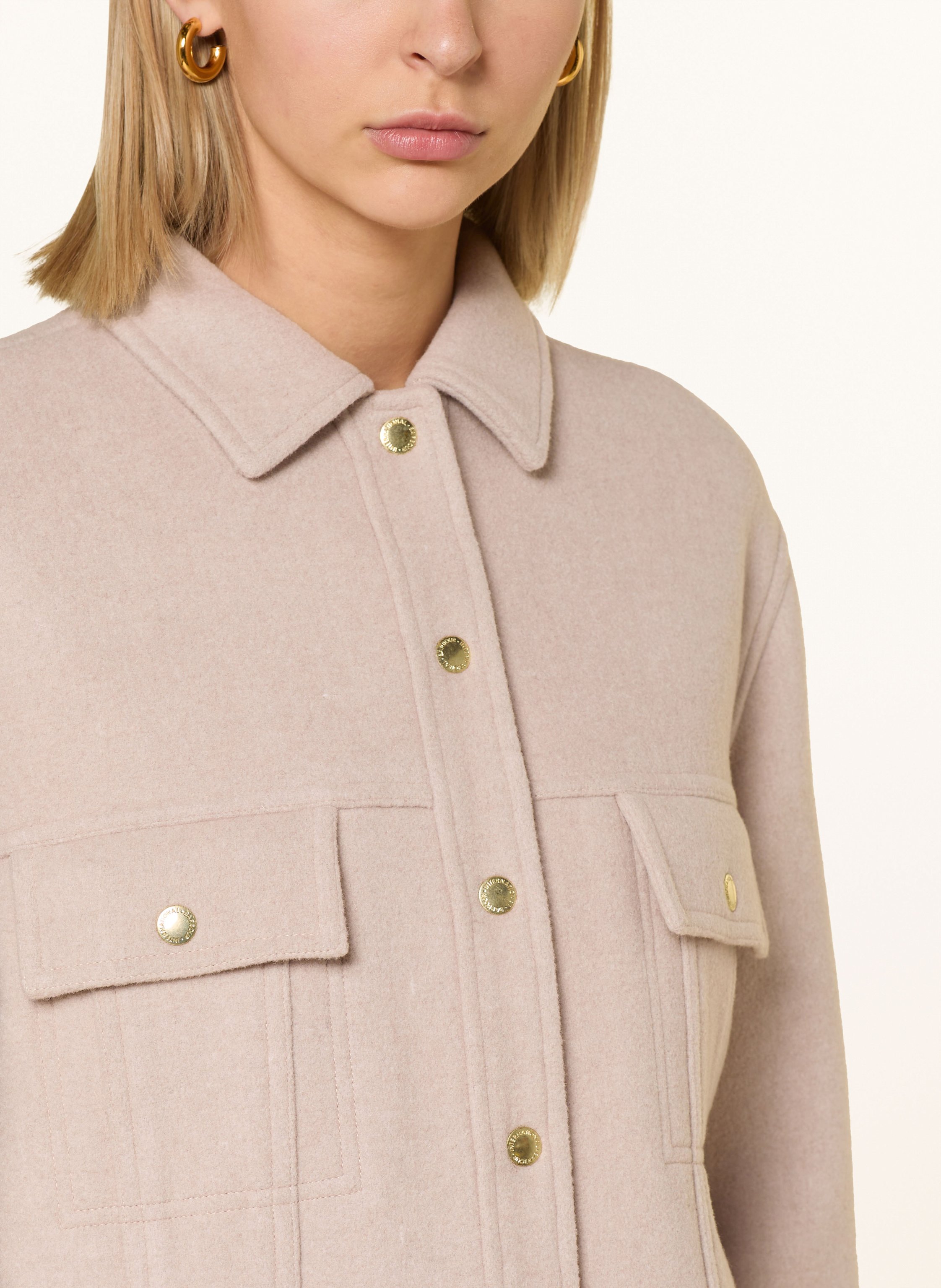 Thumbnail - Barbour International Overjacket Chloe beige