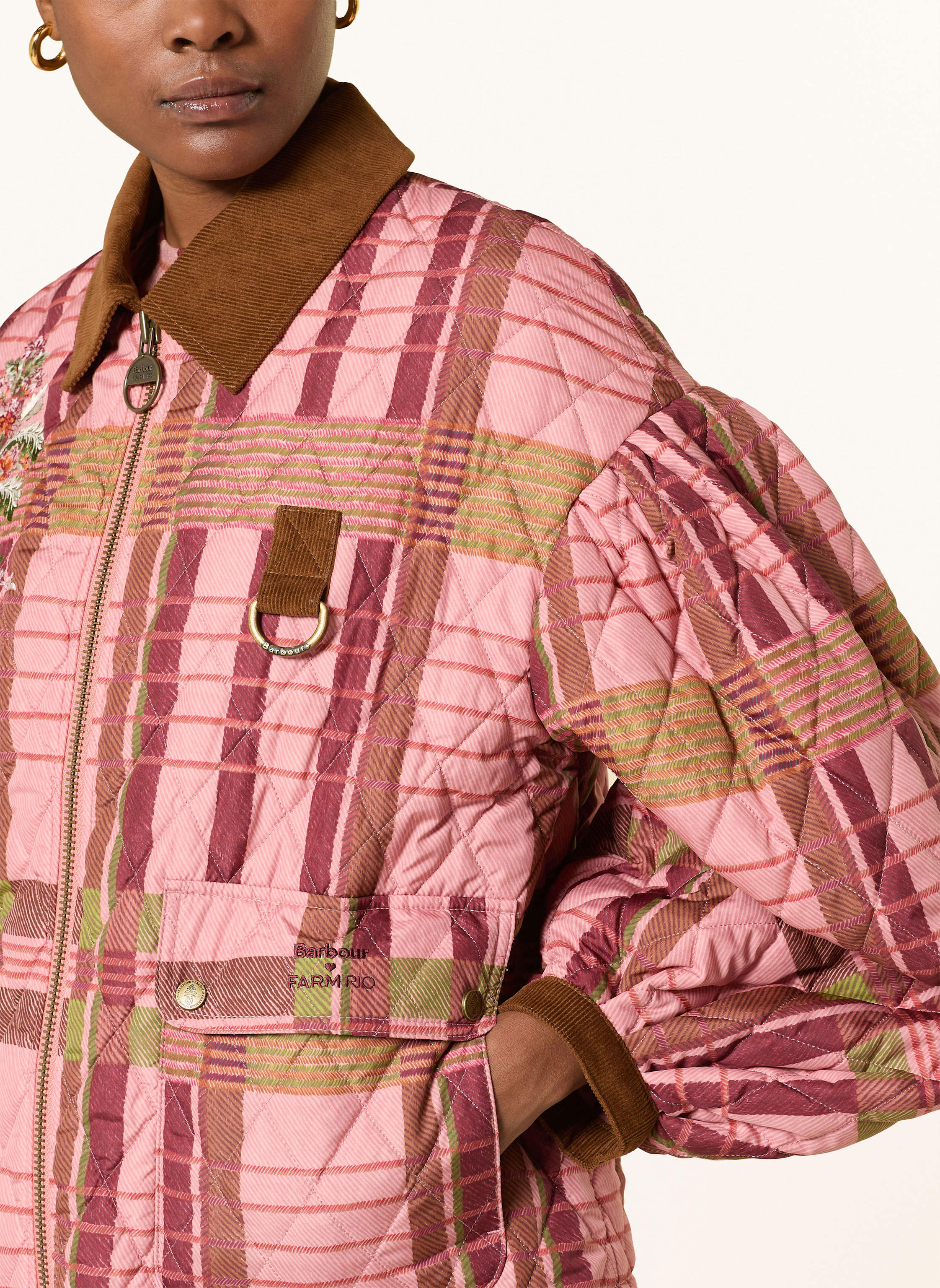 Thumbnail - Barbour Steppblouson Ana-Clara rosa