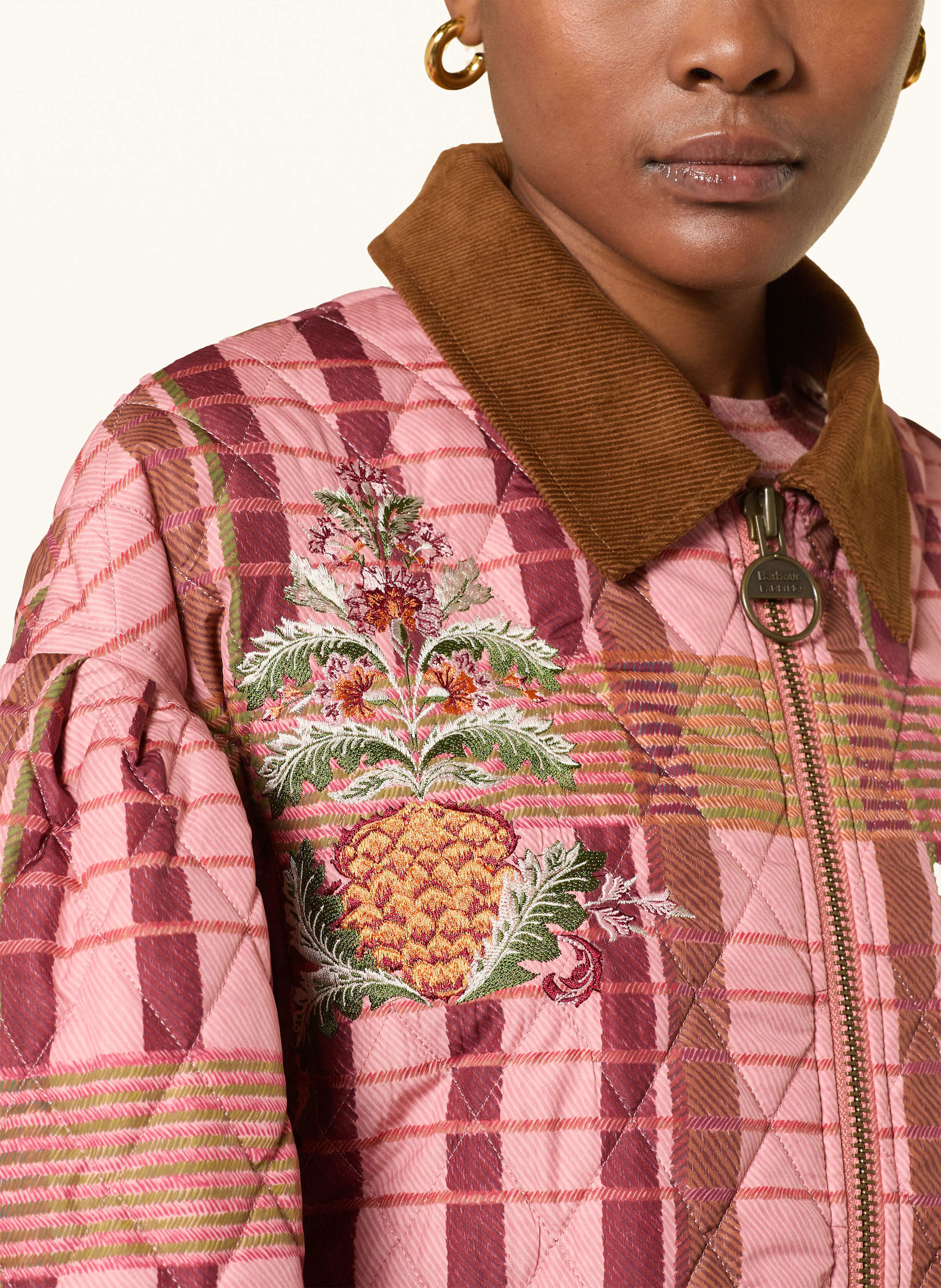 Thumbnail - Barbour Steppblouson Ana-Clara rosa