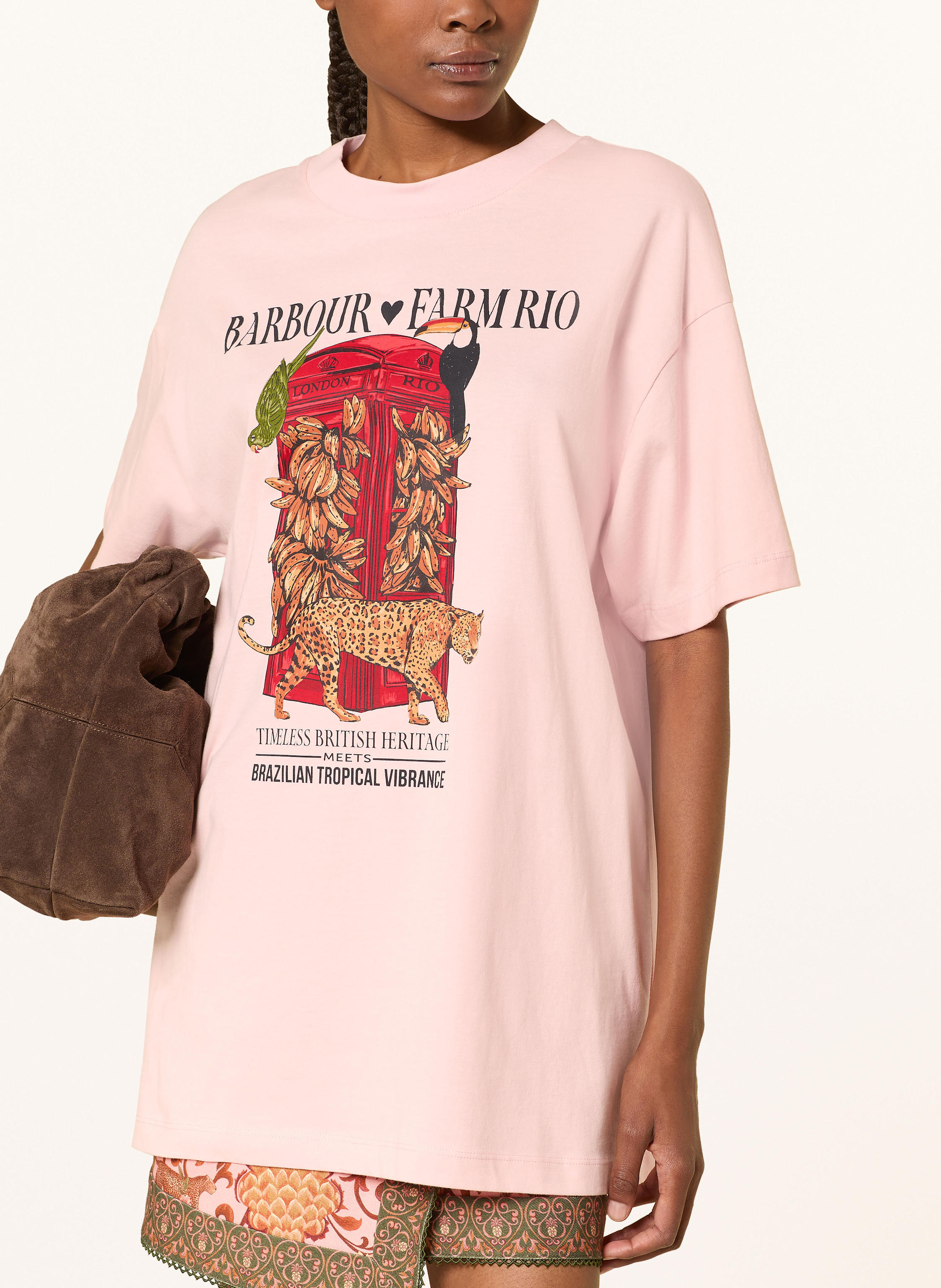 Thumbnail - Barbour T-Shirt Maria Clara rosa