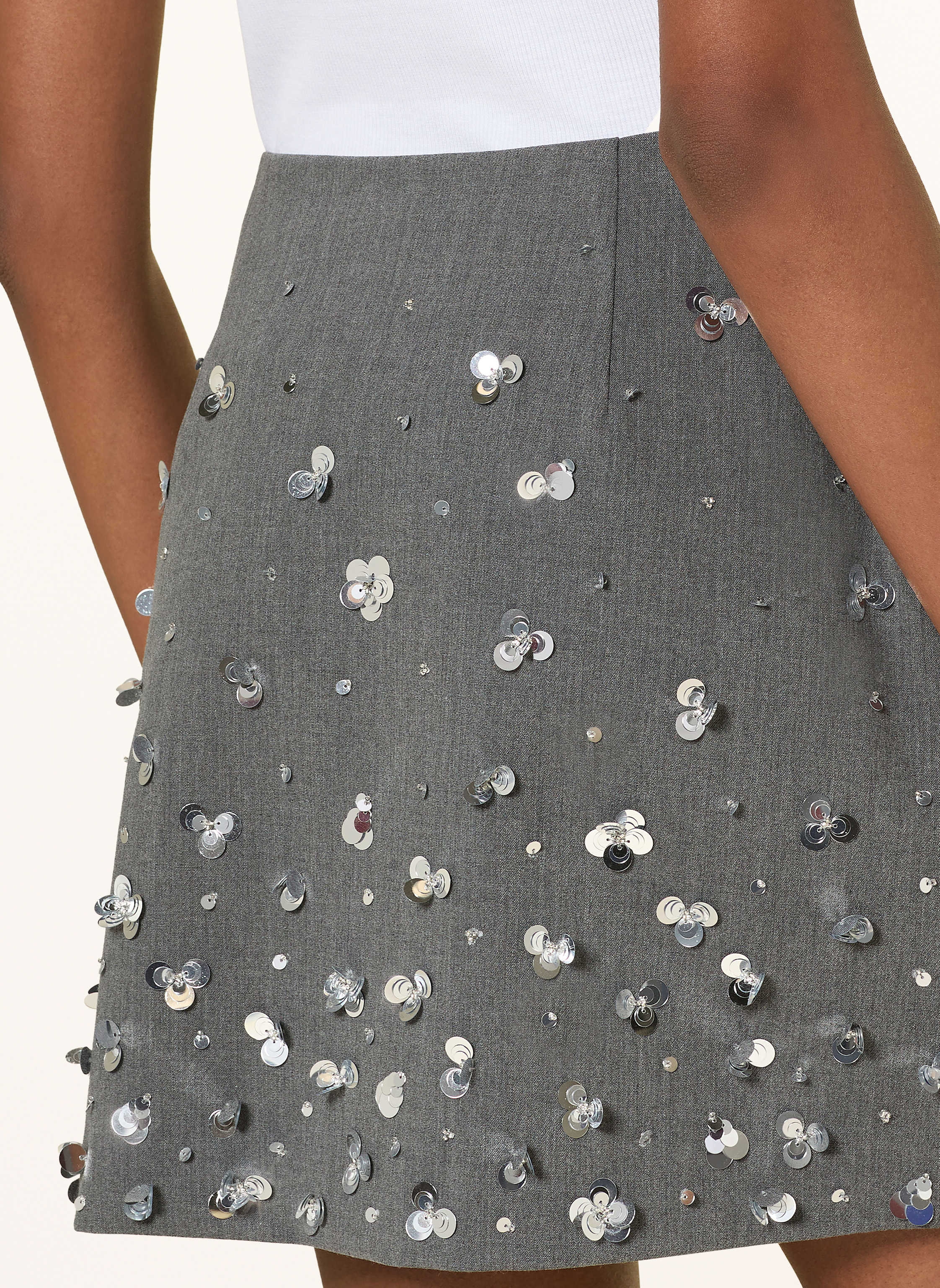 Thumbnail - Mrs & Hugs Rock Mit Pailletten grau