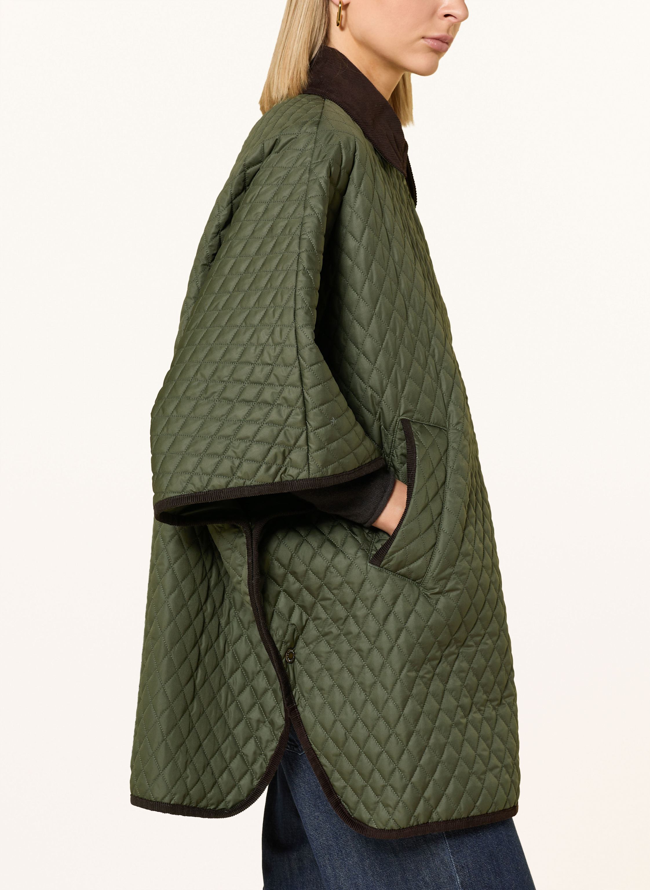 Thumbnail - Barbour Cape Oakham gruen