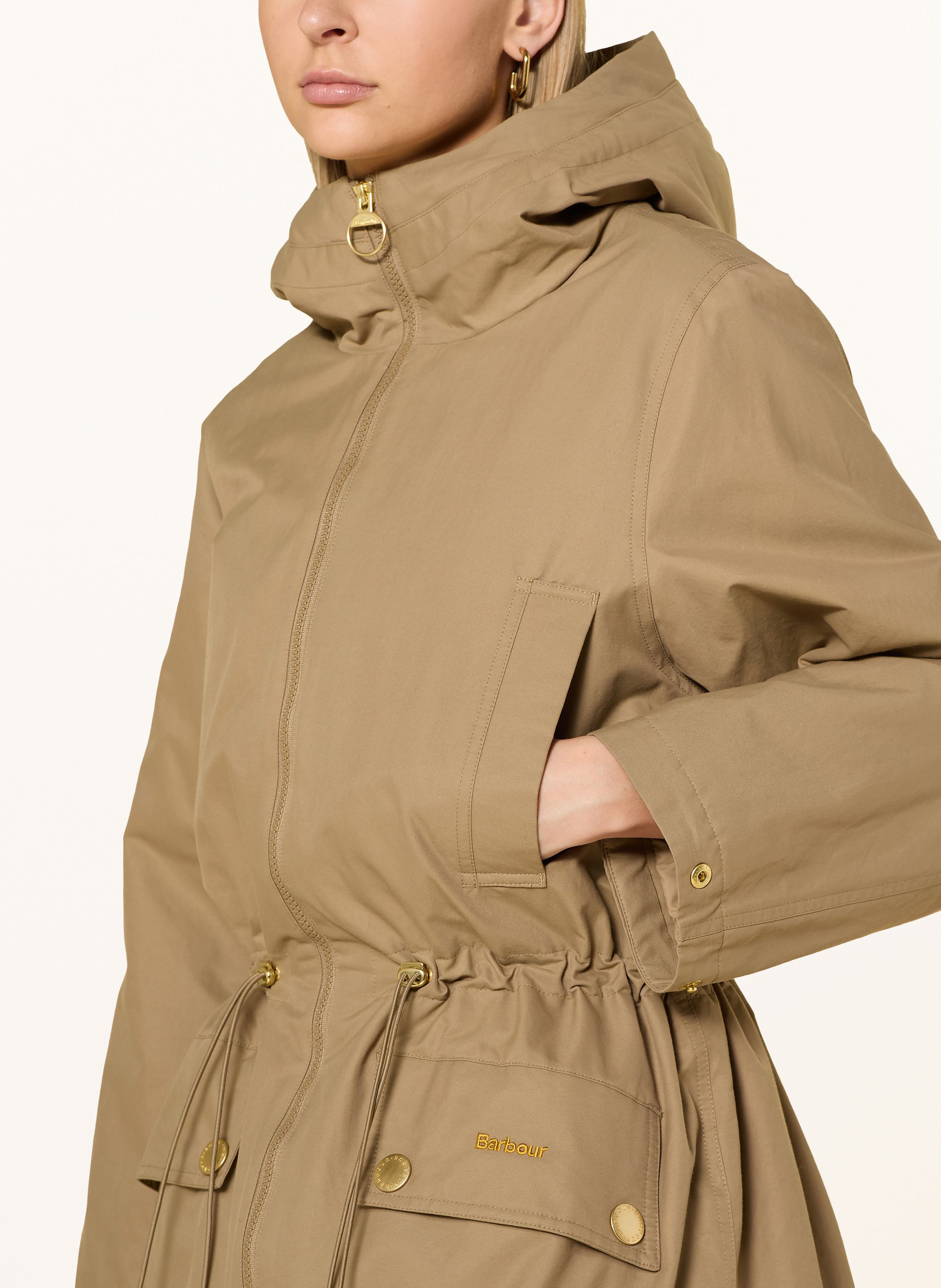 Thumbnail - Barbour Parka Inola Mit Teddyfell beige