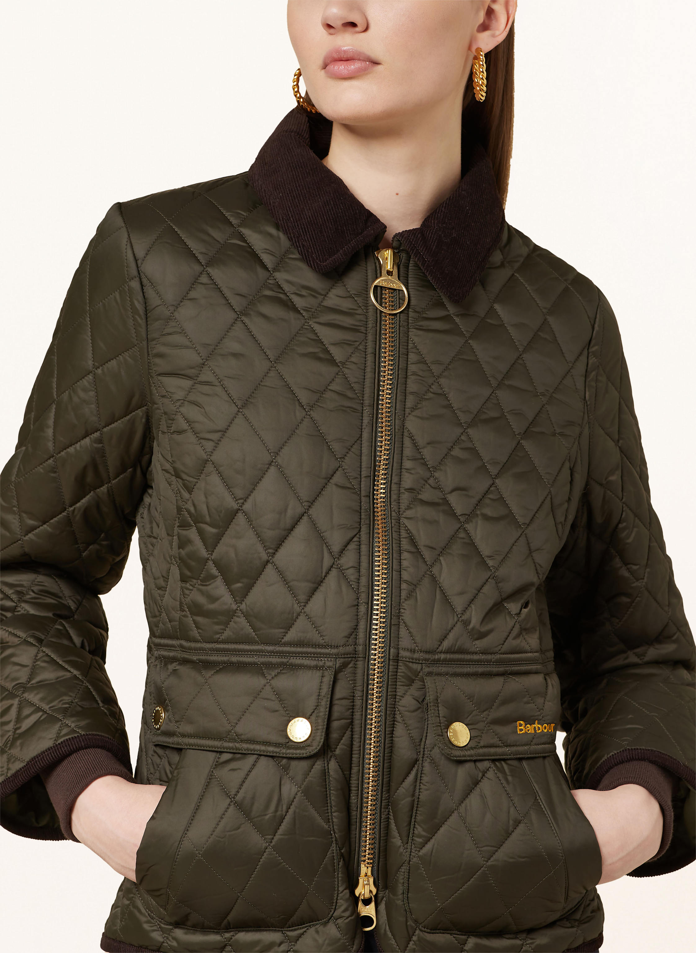 Thumbnail - Barbour Steppjacke Beadnell gruen