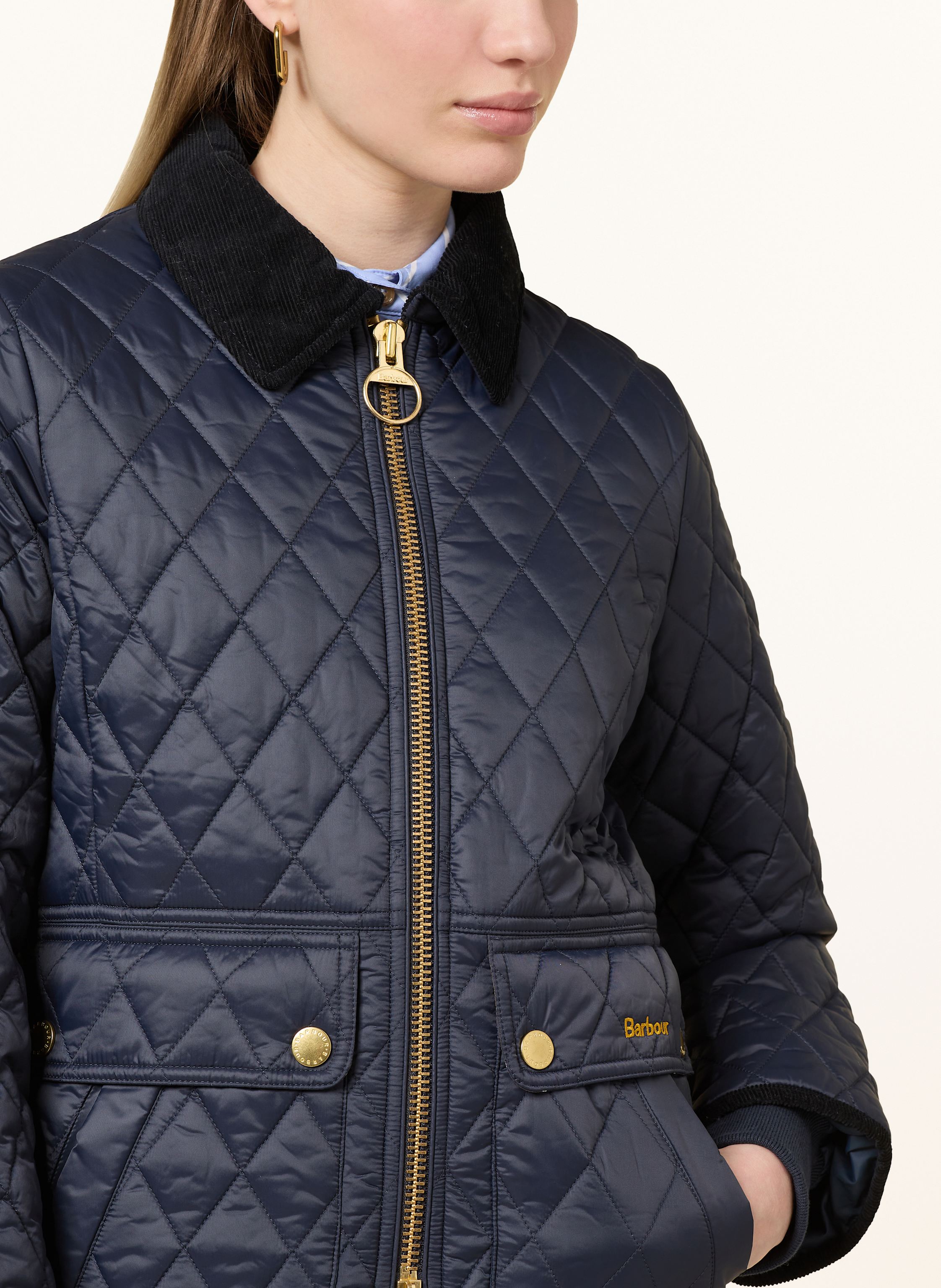 Thumbnail - Barbour Steppjacke Beadnell blau