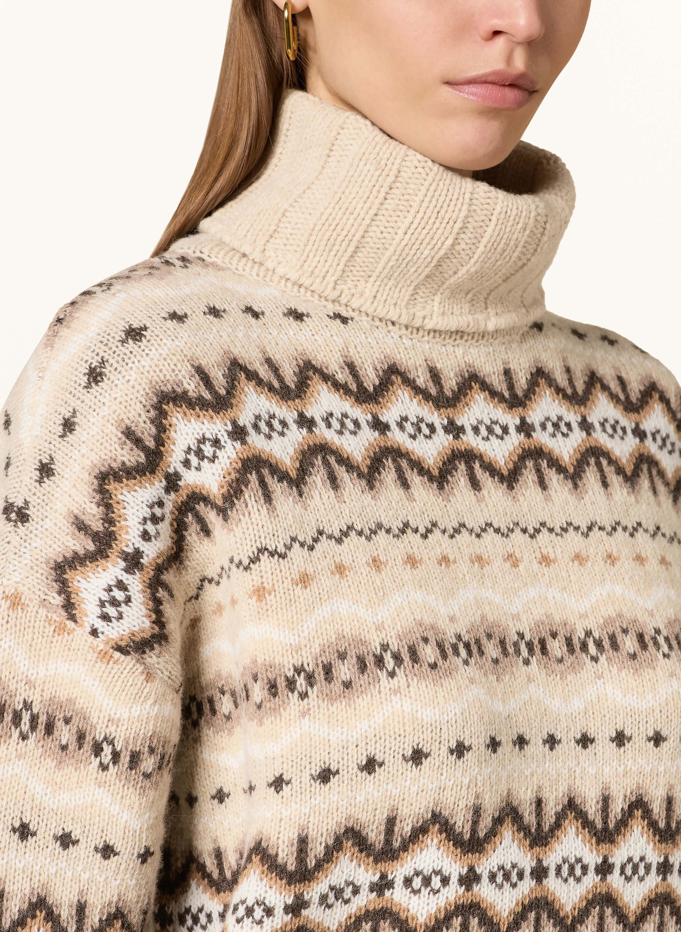 Thumbnail - Barbour Rollkragenpullover Helen beige