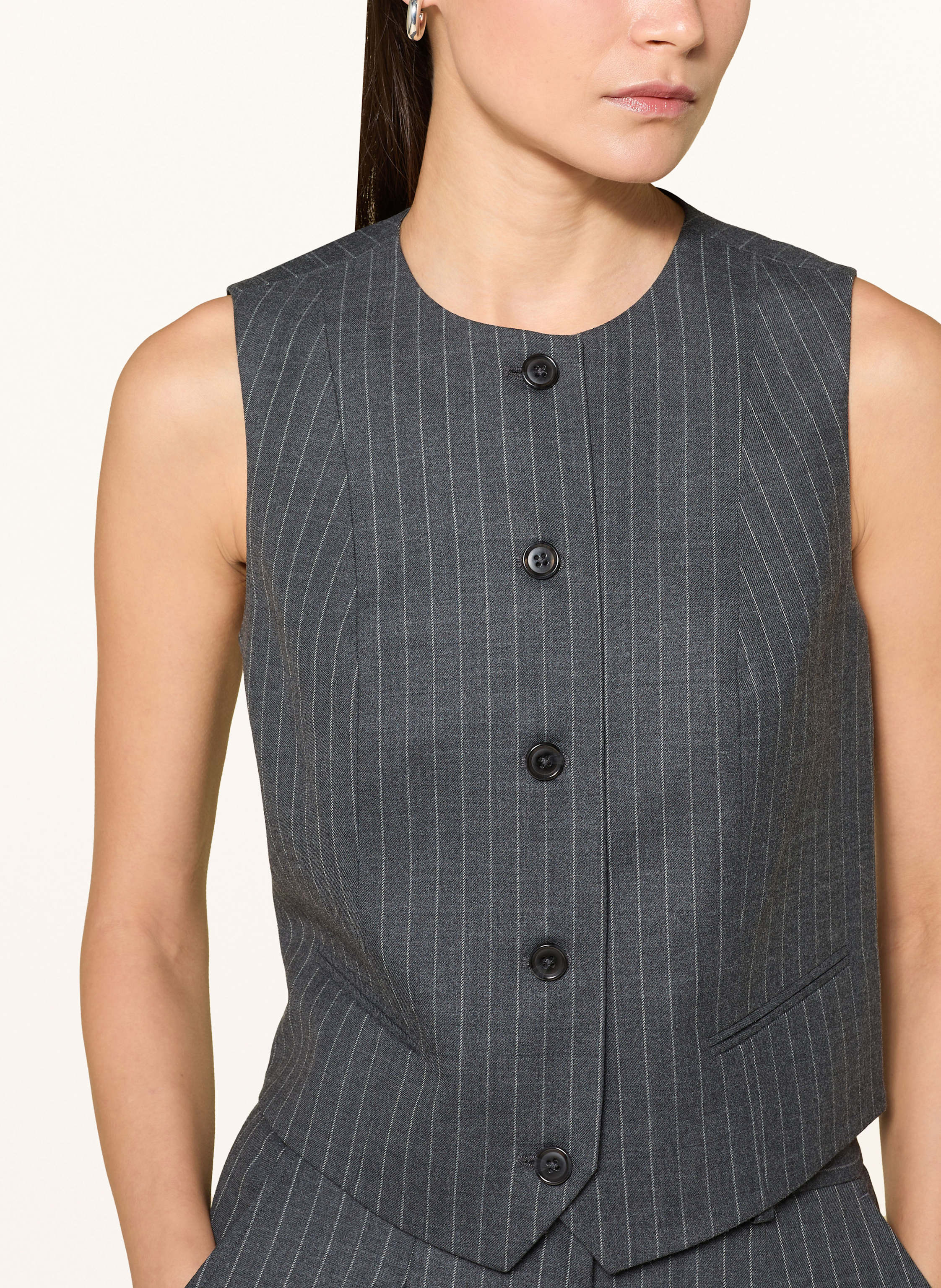 Thumbnail - Mrs & Hugs Blazerweste grau