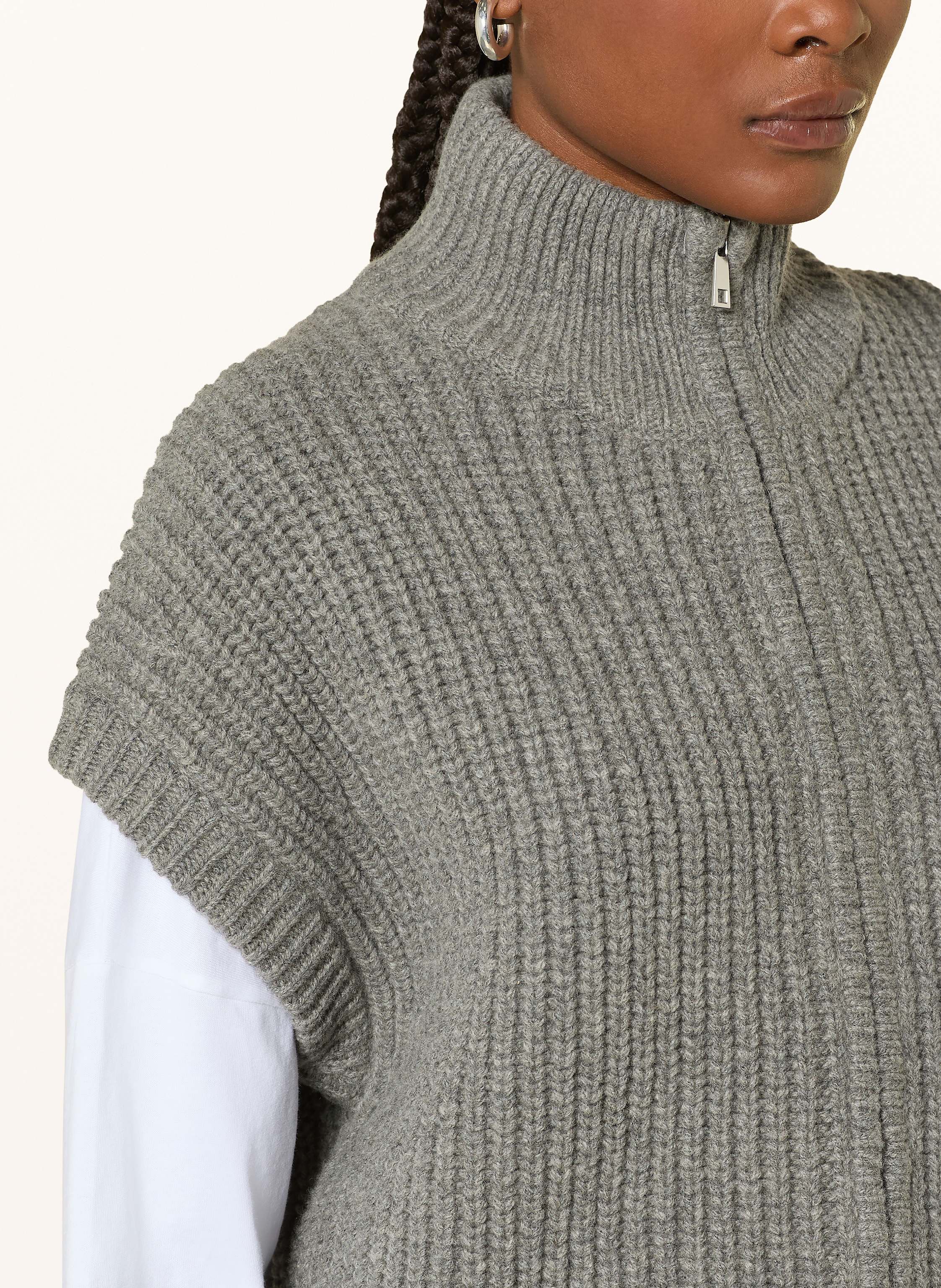 Thumbnail - Mrs & Hugs Strickweste grau