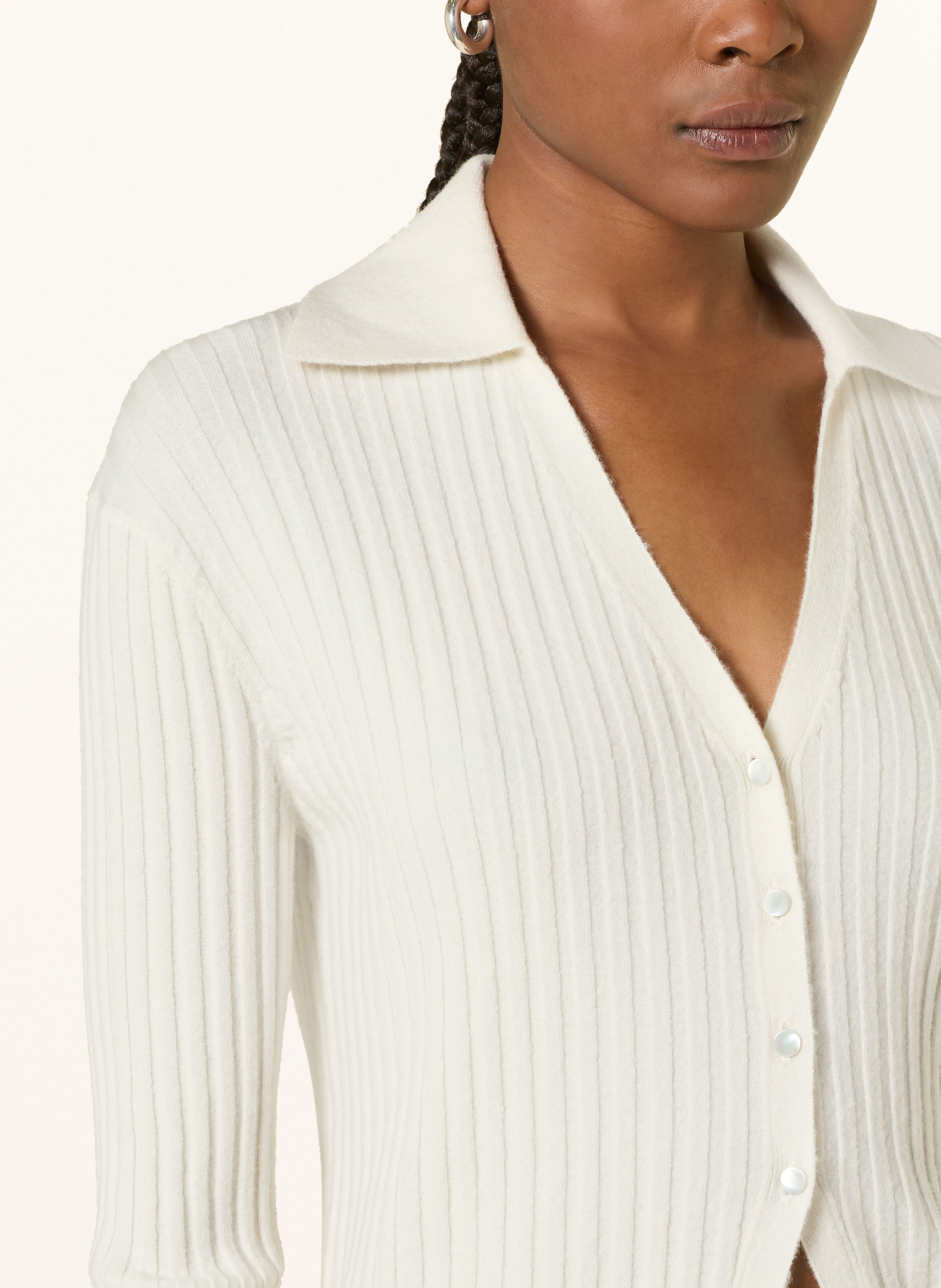 Thumbnail - Mrs & Hugs Strickjacke weiss