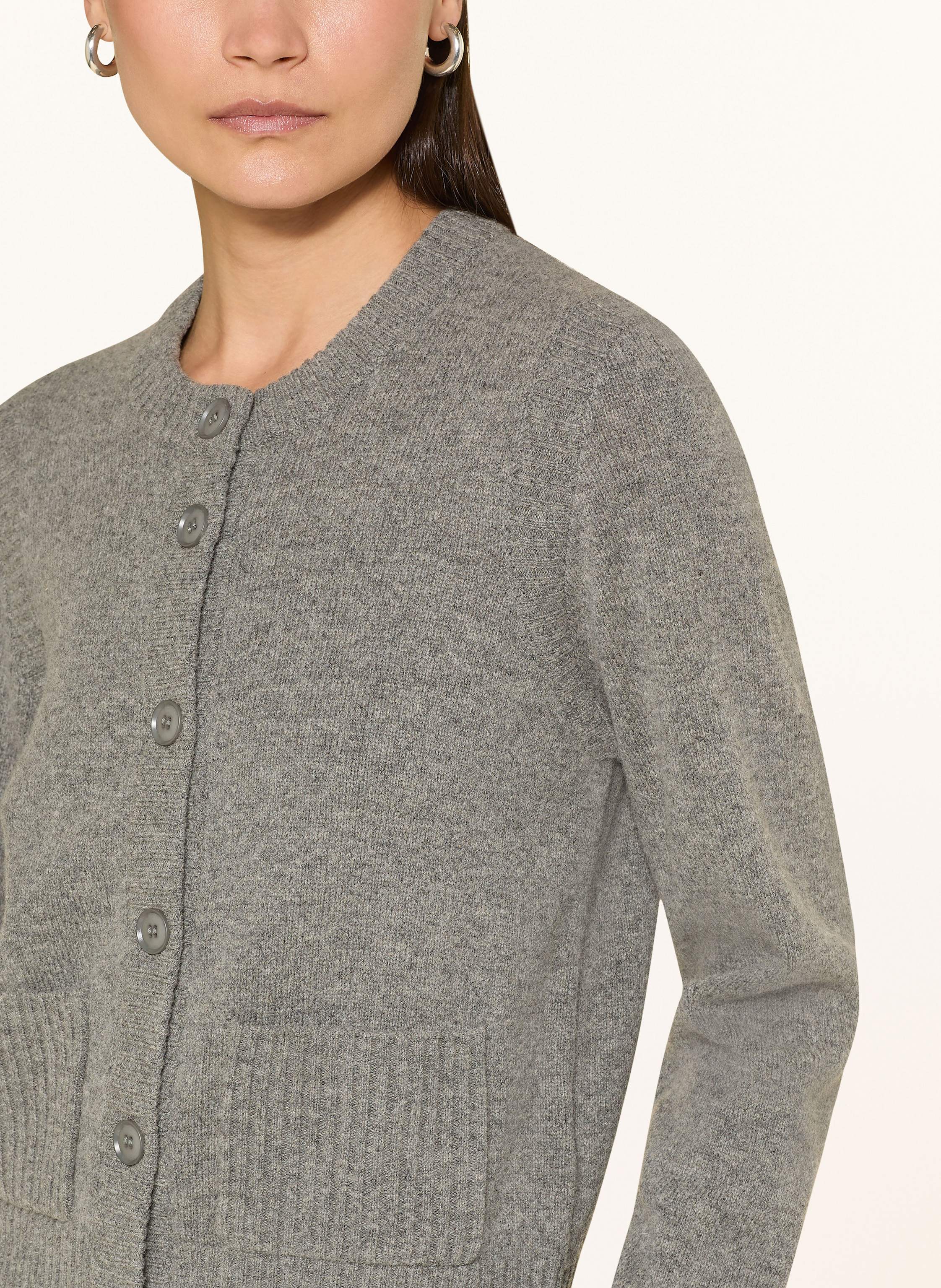 Thumbnail - Samsøe Samsøe Strickjacke Saelif grau