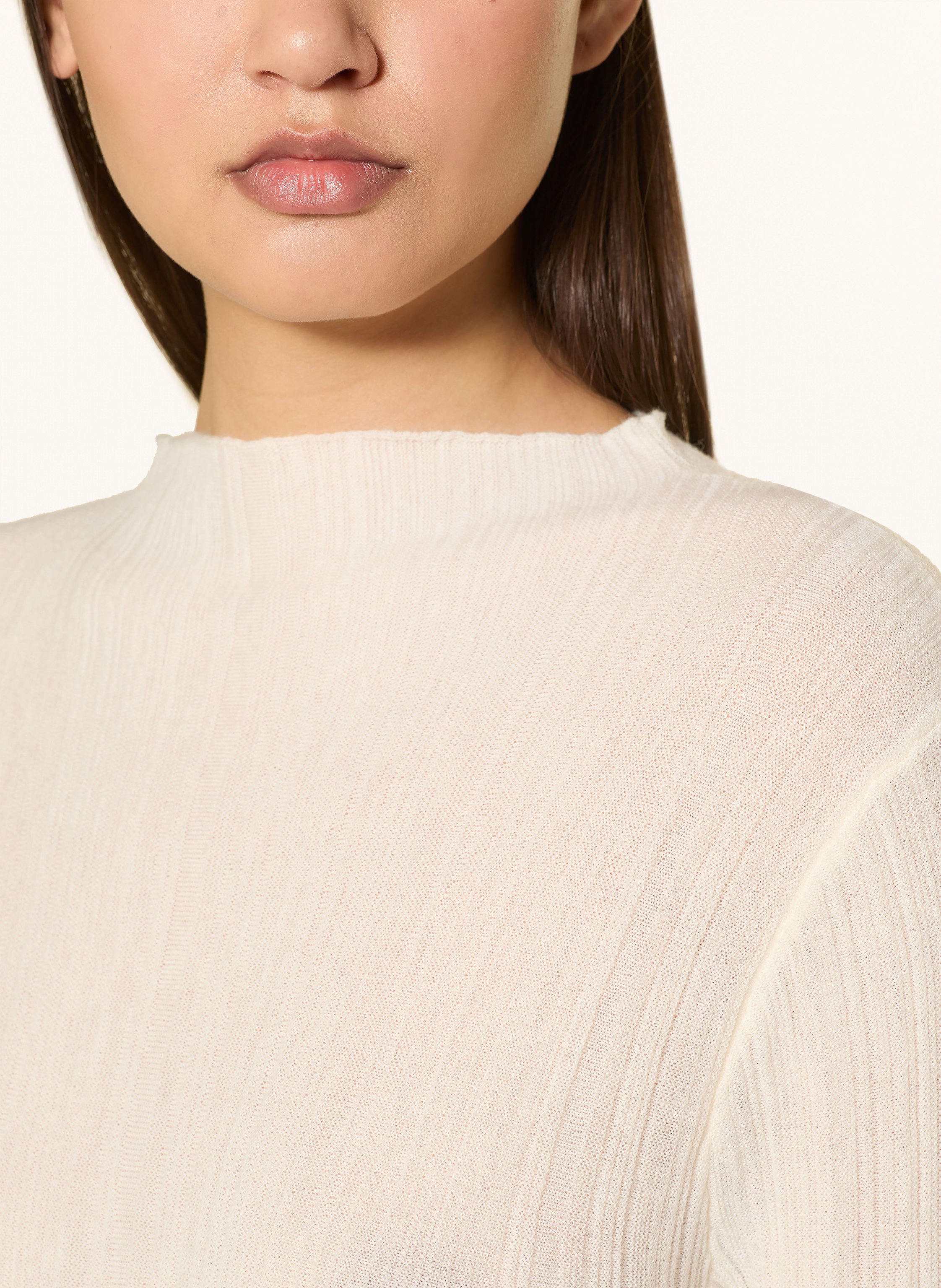 Thumbnail - Samsøe Samsøe Longsleeve Sajose Aus Merinowolle weiss