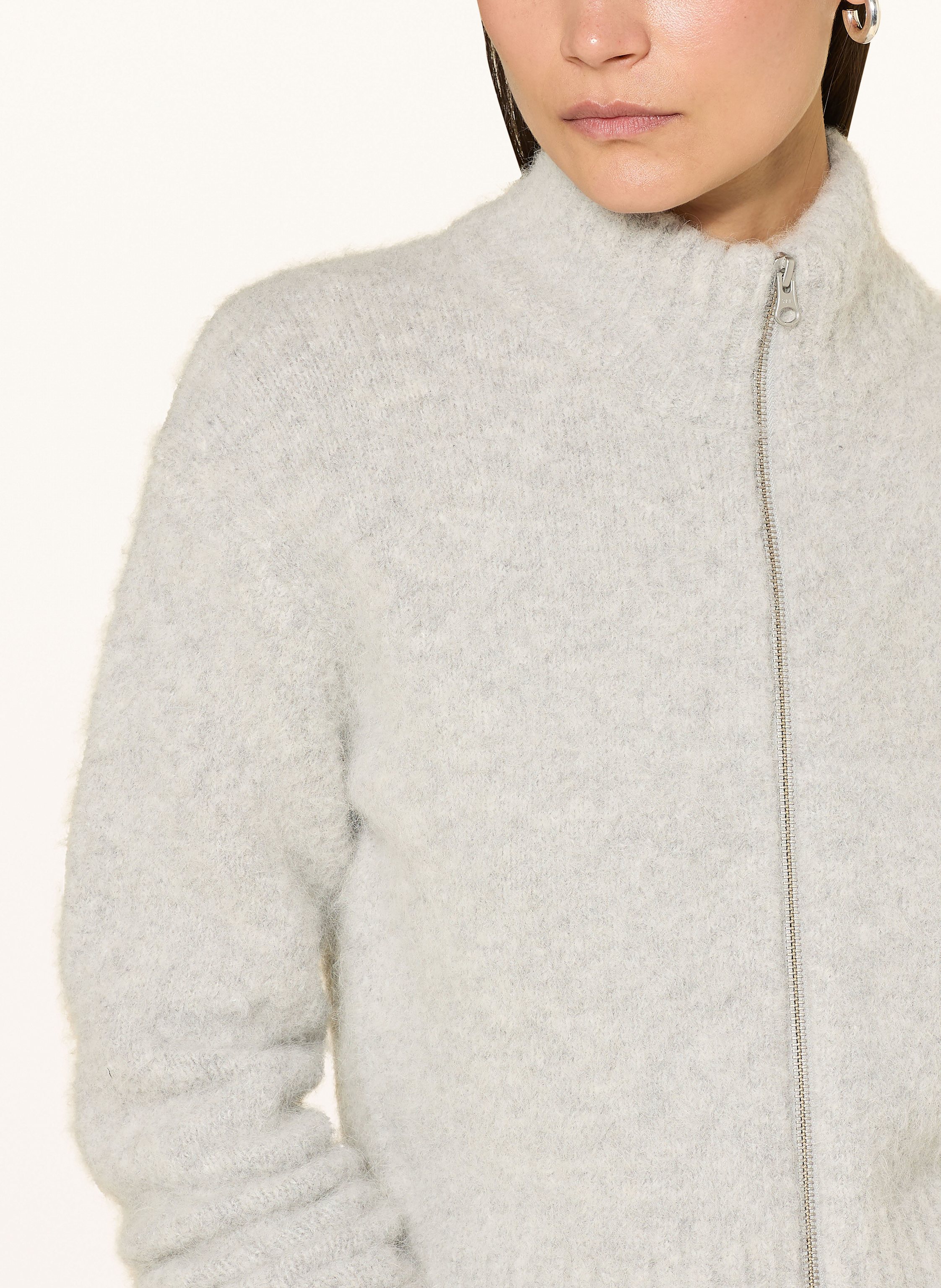 Thumbnail - Samsøe Samsøe Strickjacke Sajeanne Mit Alpaka grau