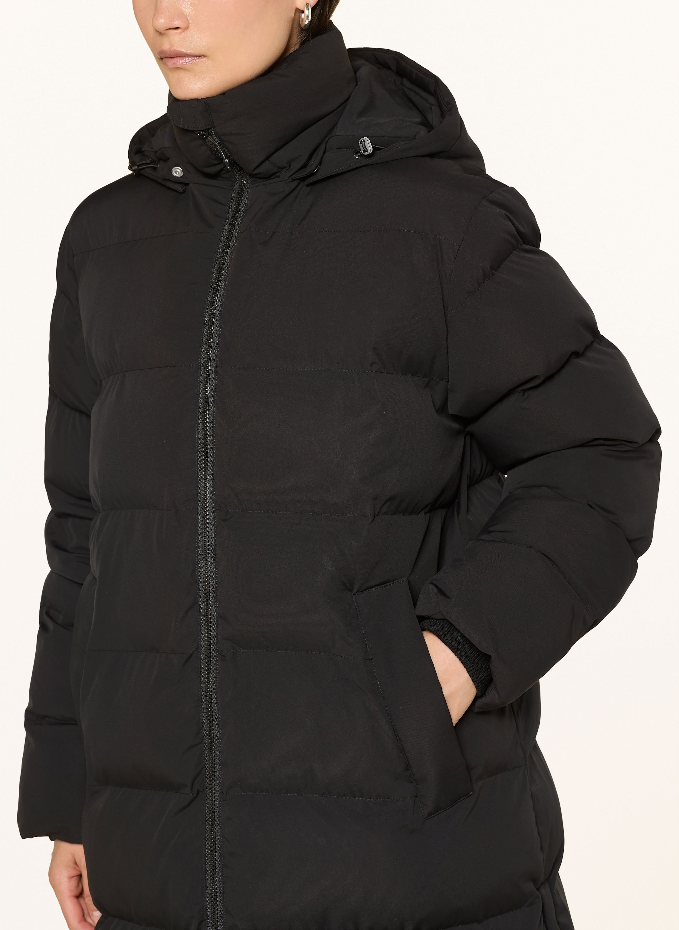 Thumbnail - Samsøe  Samsøe Steppmantel Saseri Mit Abnehmbarer Kapuze schwarz