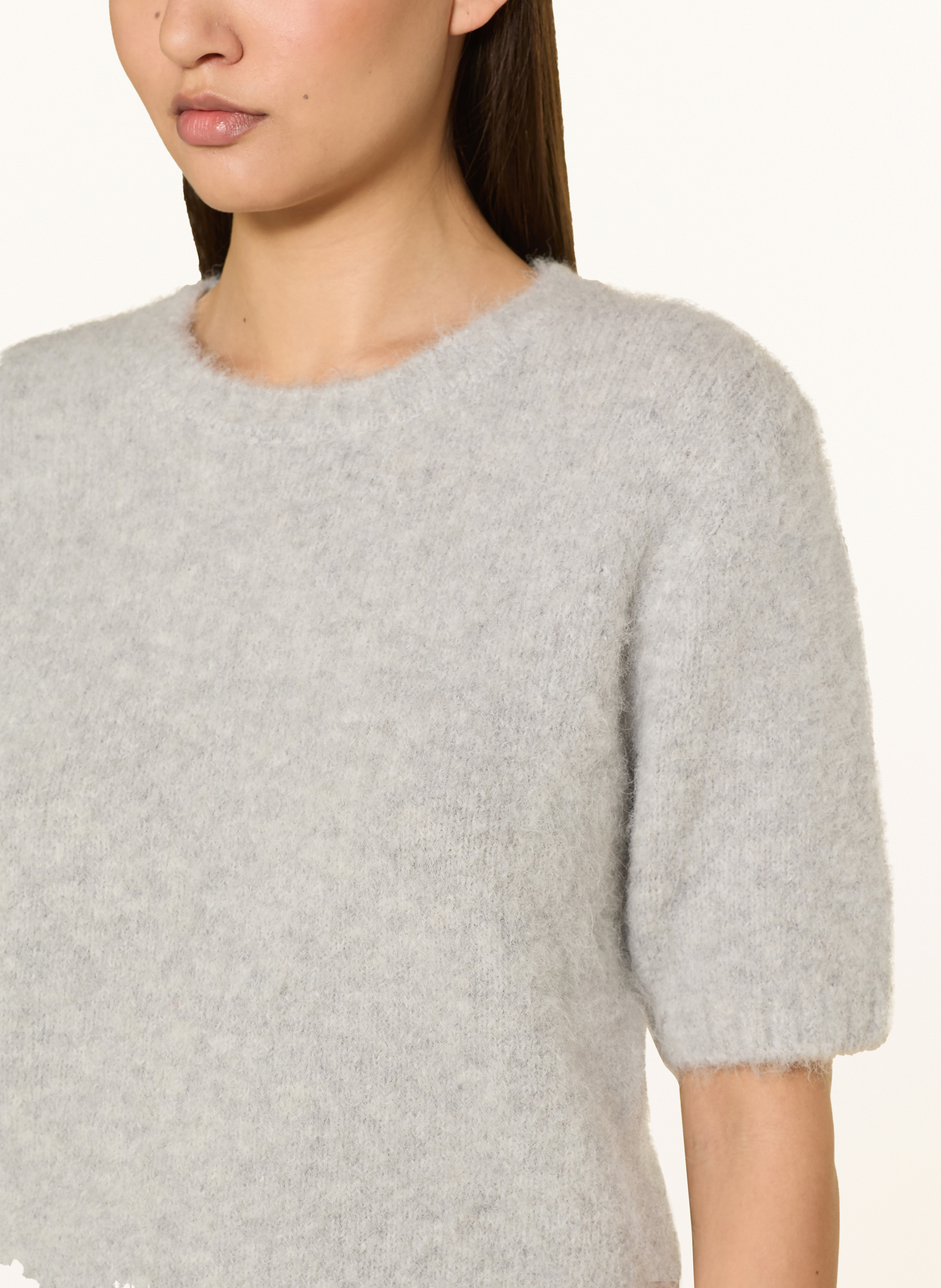 Thumbnail - Samsøe  Samsøe Strickshirt Sajeanne Mit Alpaka grau