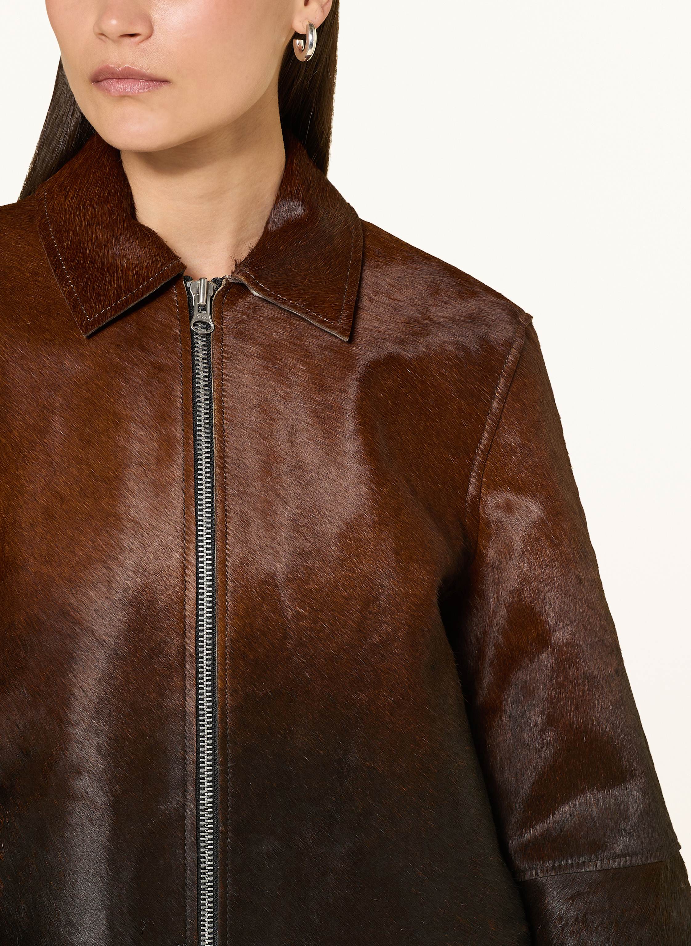 Thumbnail - Samsøe Samsøe Lederjacke Salylo braun