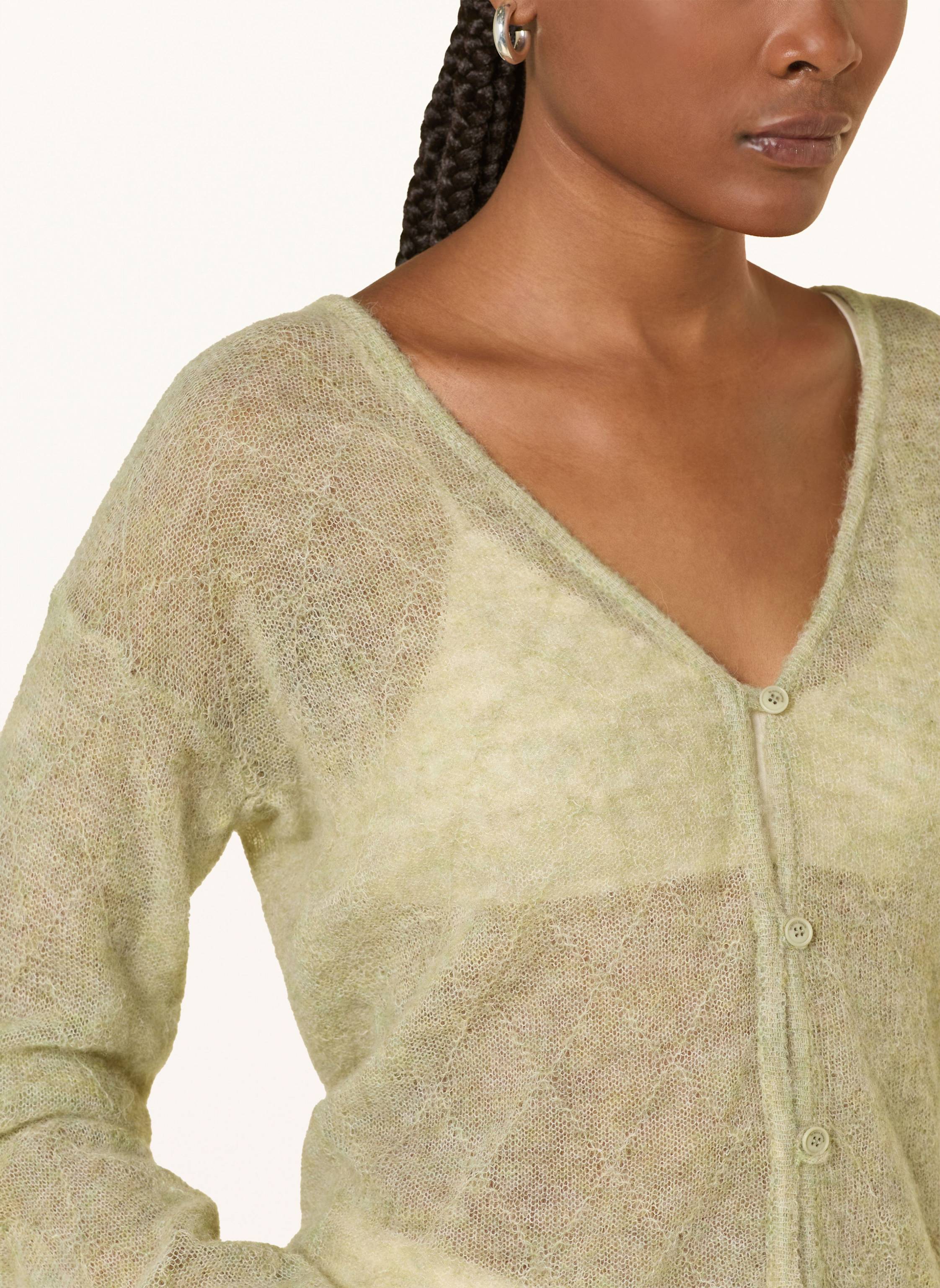 Thumbnail - By Aylin Koenig Strickjacke Carola Mit Alpaka gruen