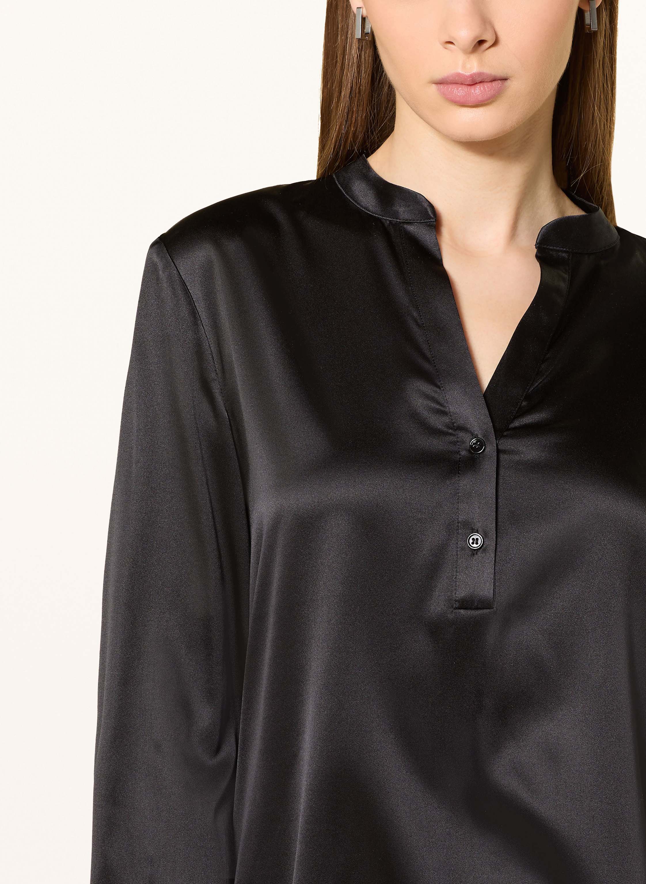 Thumbnail - Darling Harbour Blusenshirt Aus Seide schwarz