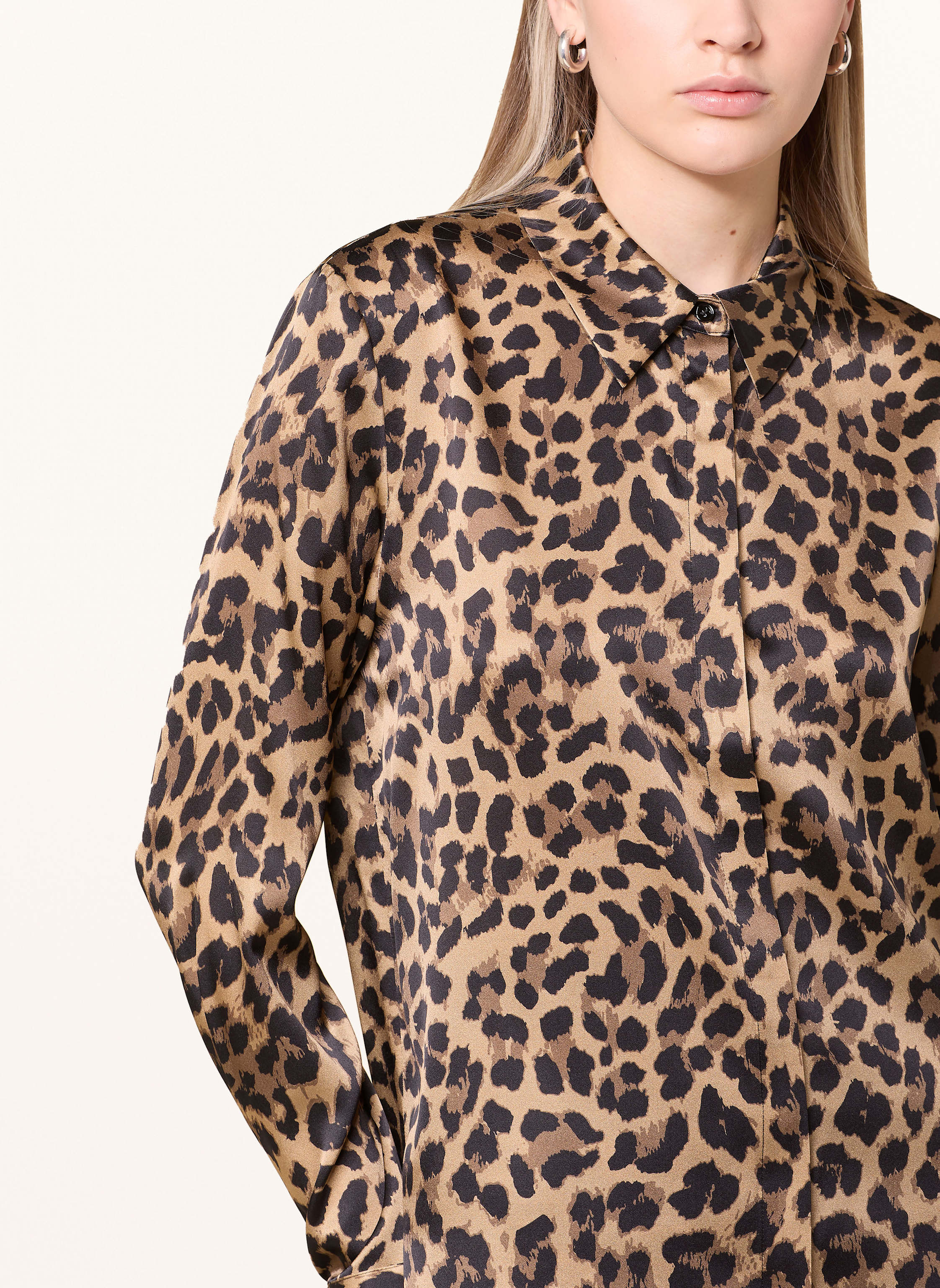 Thumbnail - Darling Harbour Hemdbluse Aus Seide braun