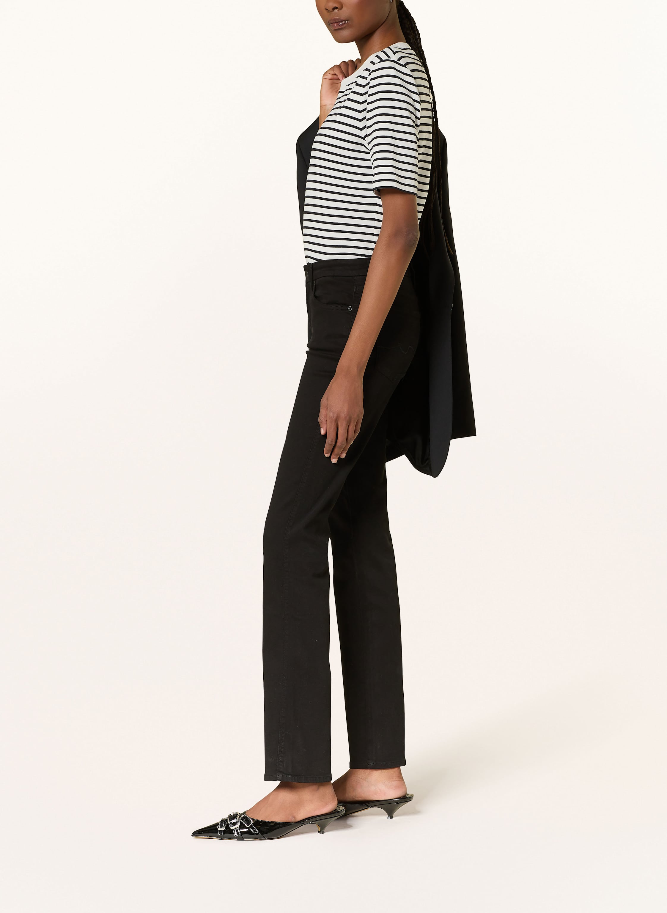 Thumbnail - 7 For All Mankind Straight Jeans Kimmie Straight schwarz