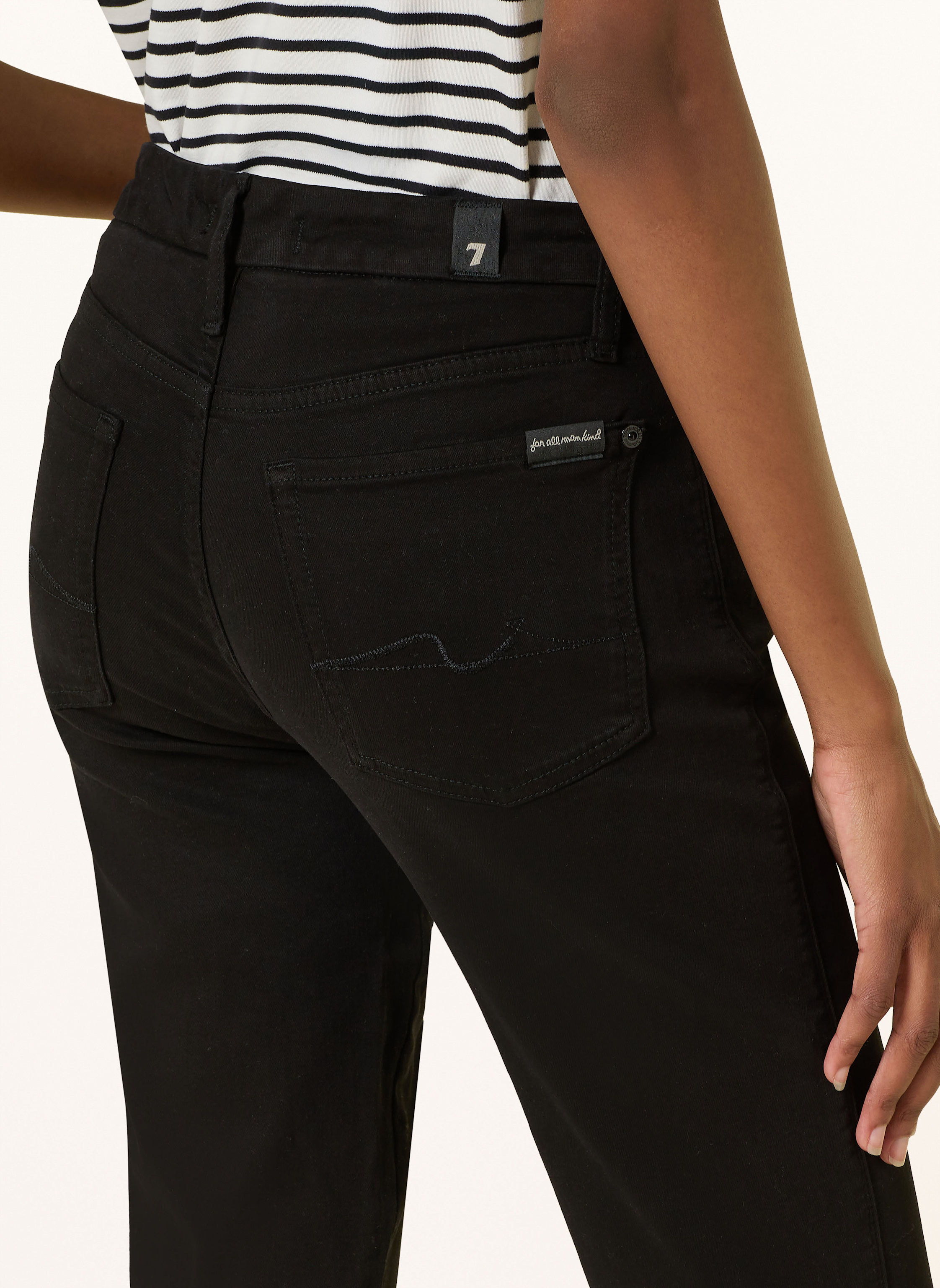 Thumbnail - 7 For All Mankind Straight Jeans Kimmie Straight schwarz