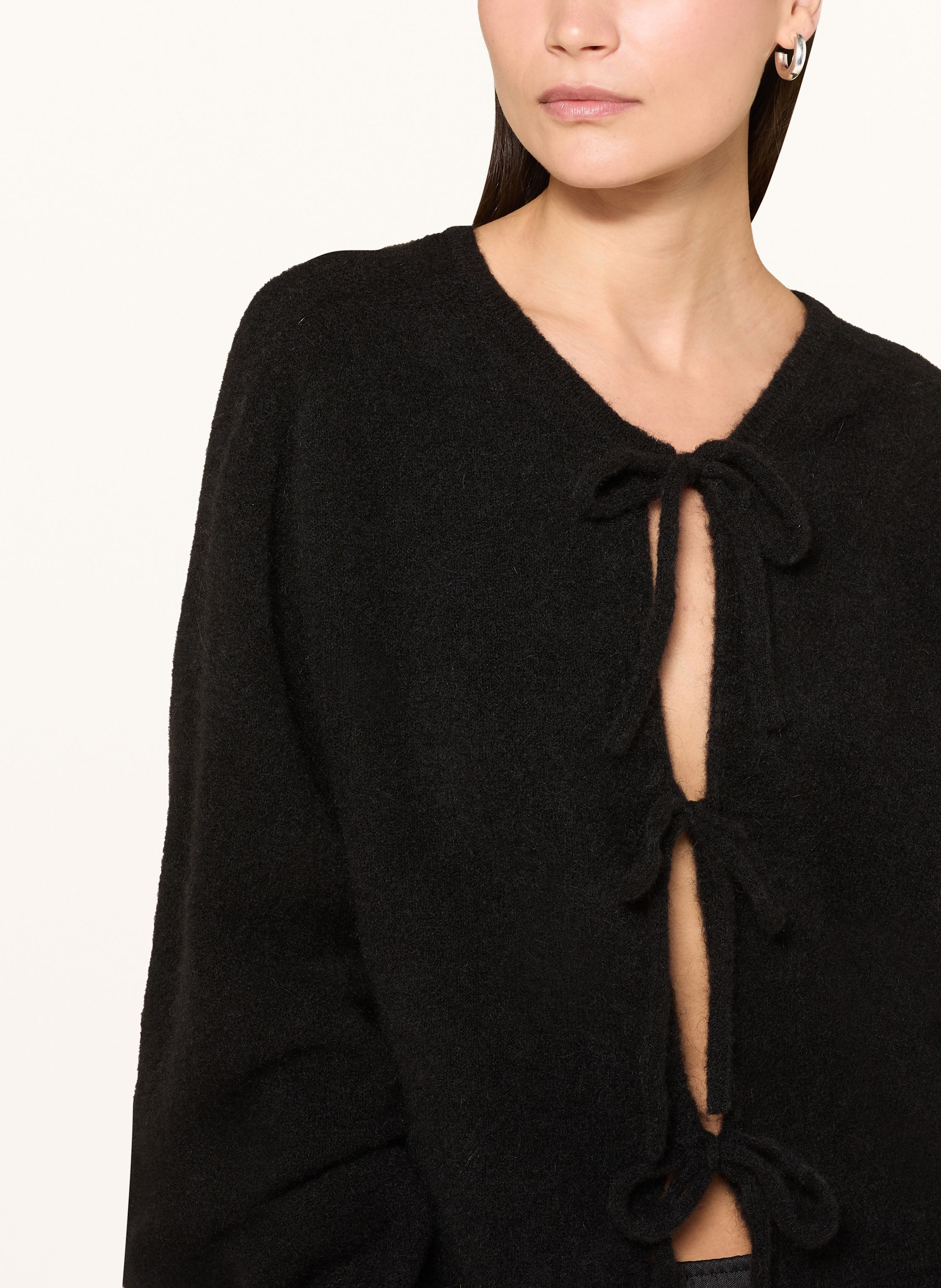 Thumbnail - Black Palms Strickjacke Zusie Mit Alpaka schwarz
