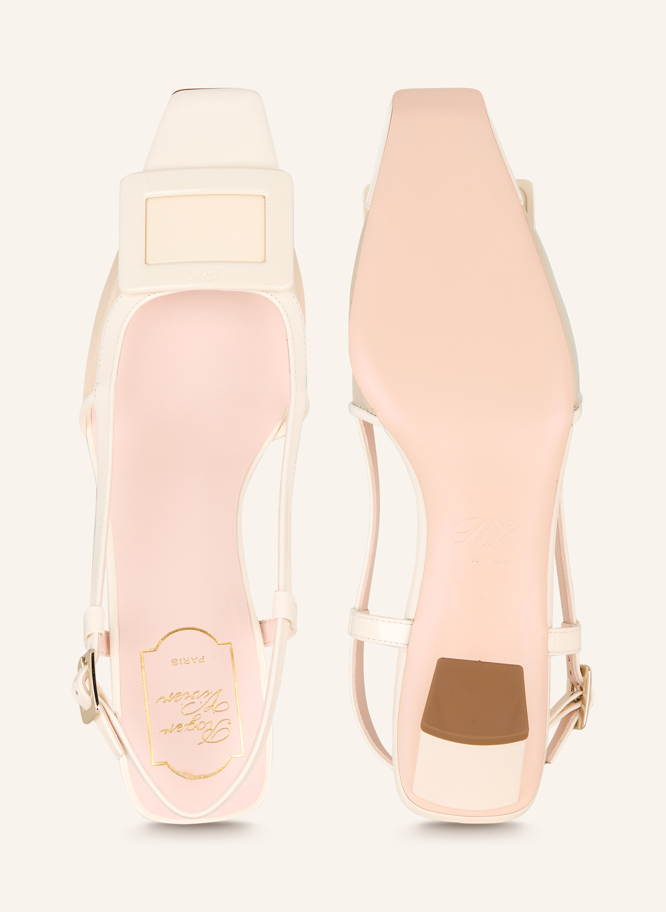 Thumbnail - Roger Vivier Slingpumps Belle Vivier weiss