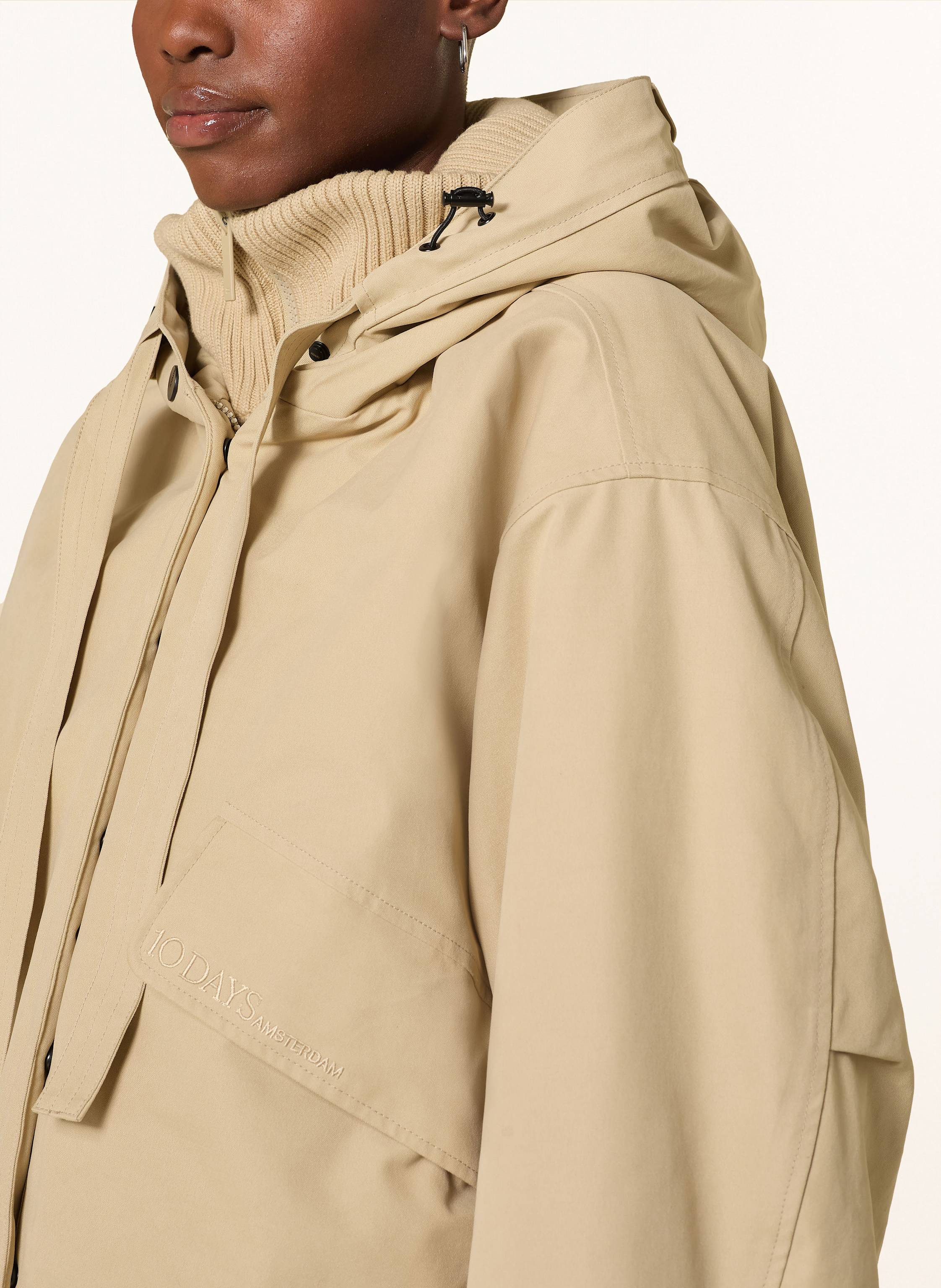 Thumbnail - 10days Jacke Mit Blende beige