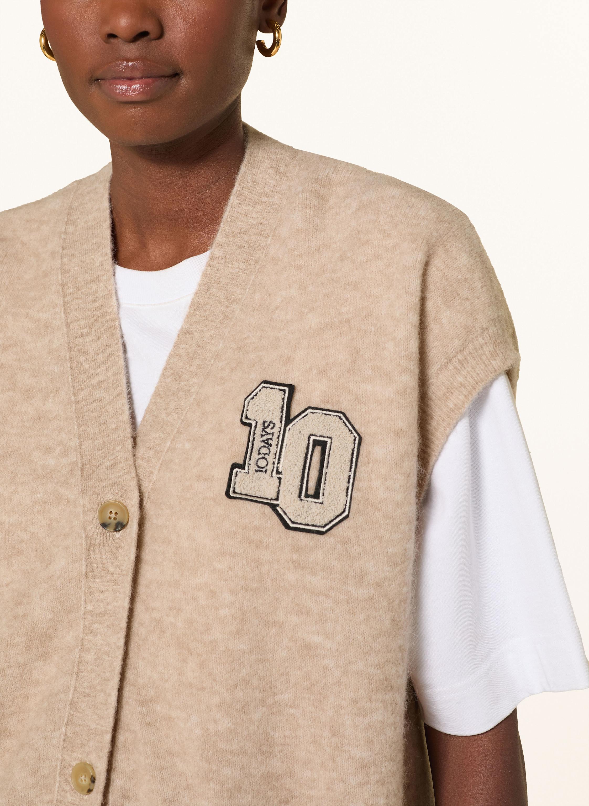 Thumbnail - 10days Strickweste Mit Alpaka beige