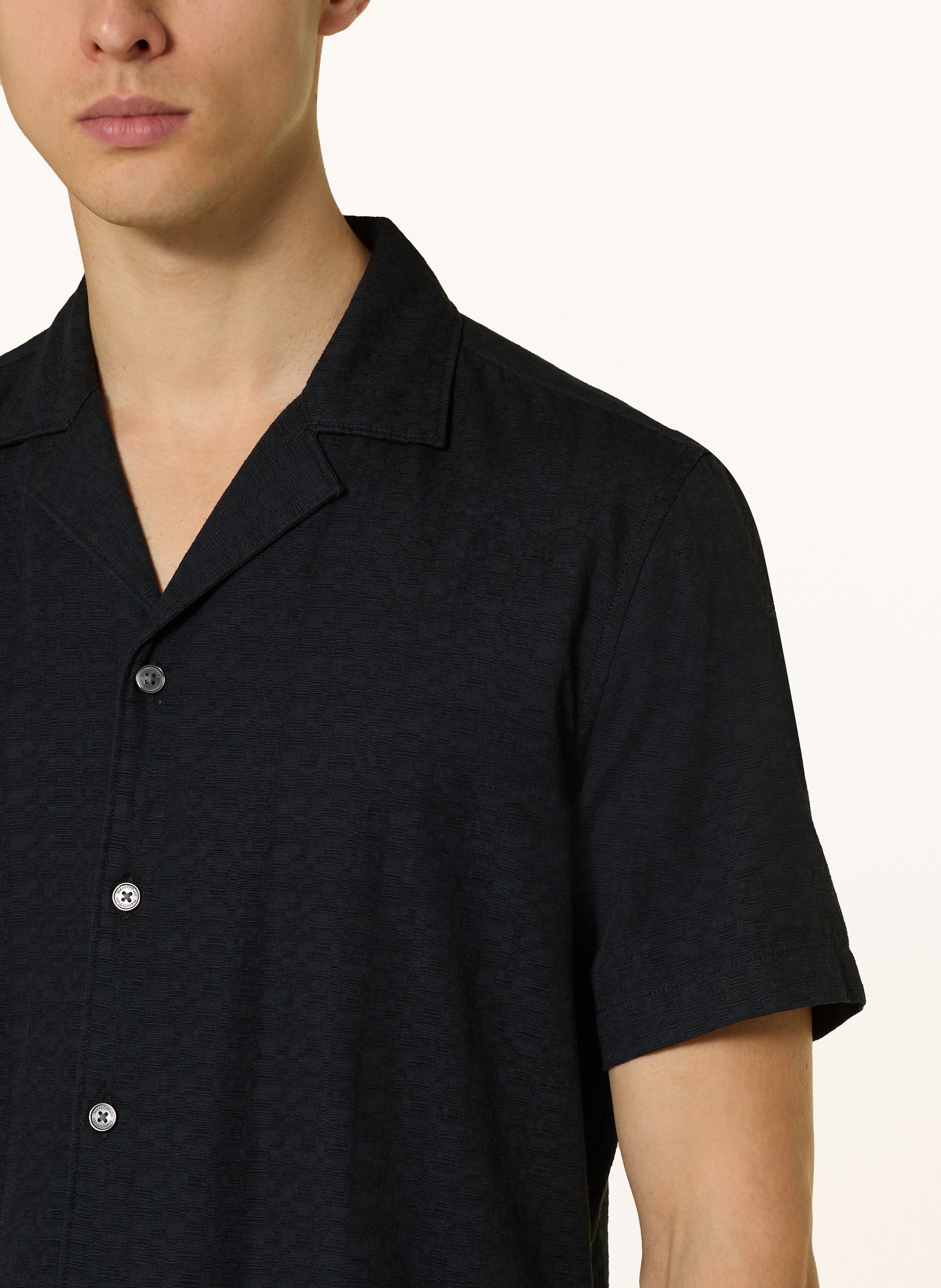 Thumbnail - Marc O'polo Resorthemd Regular Fit schwarz