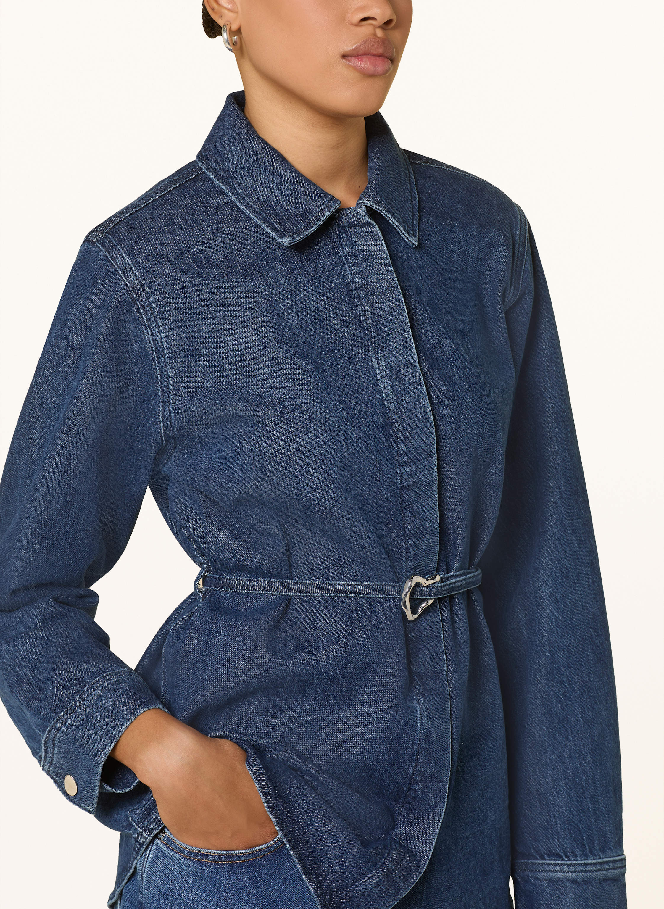 Thumbnail - Selected Femme Jeansbluse blau